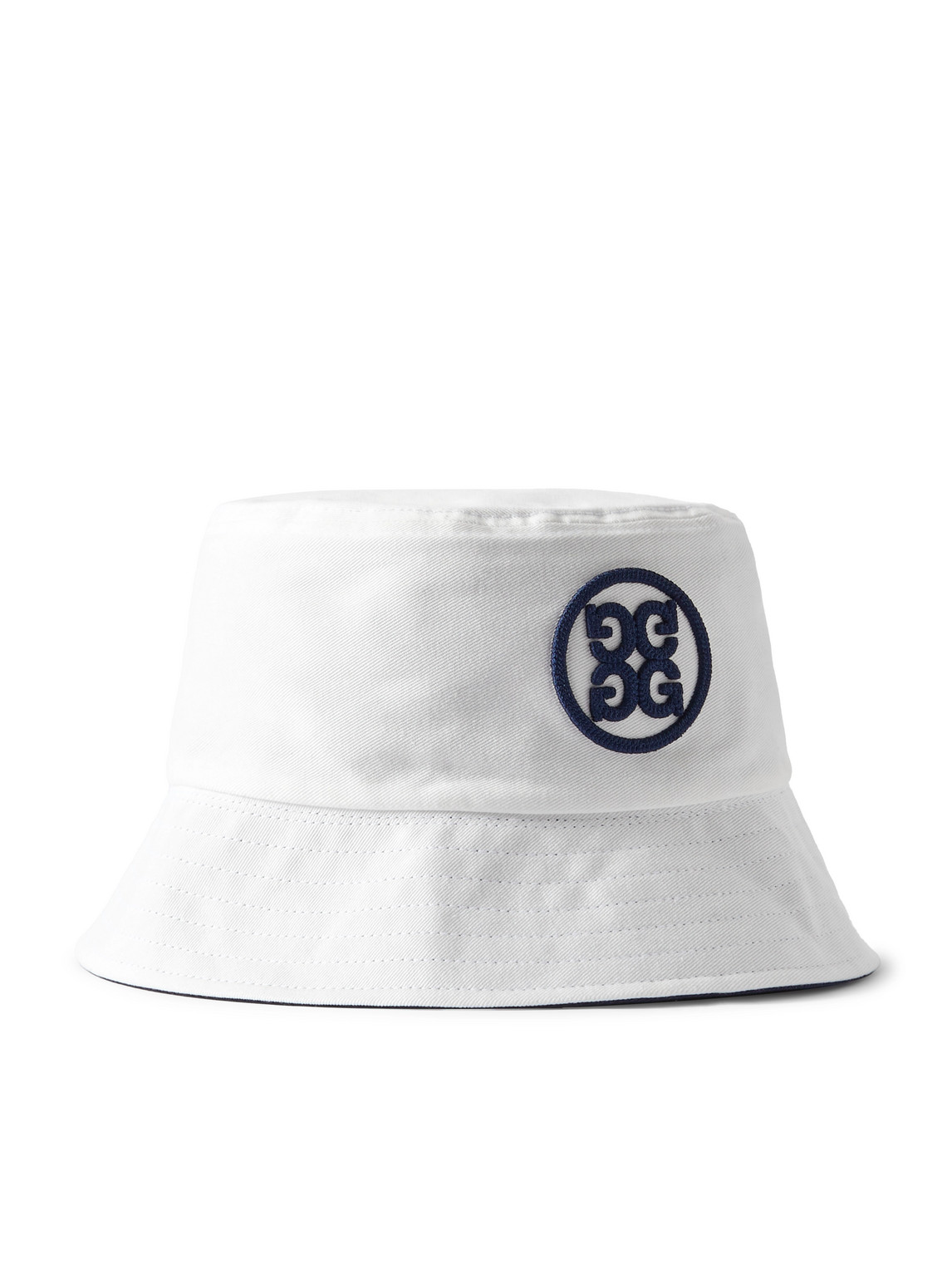 Reversible Logo-Embroidered Cotton-Twill Golf Bucket Hat