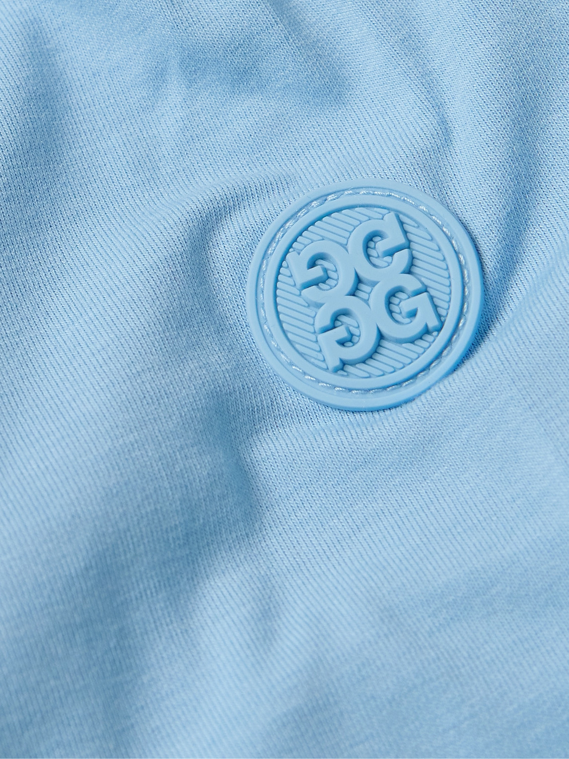Shop G/fore Luxe Stretch-jersey Half-zip Sweatshirt In Blue