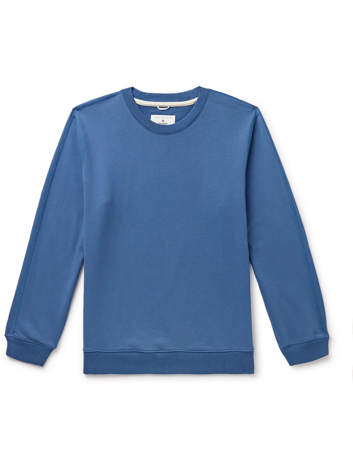 Reigning Champ Cotton-jersey Sweatshirt In Blue