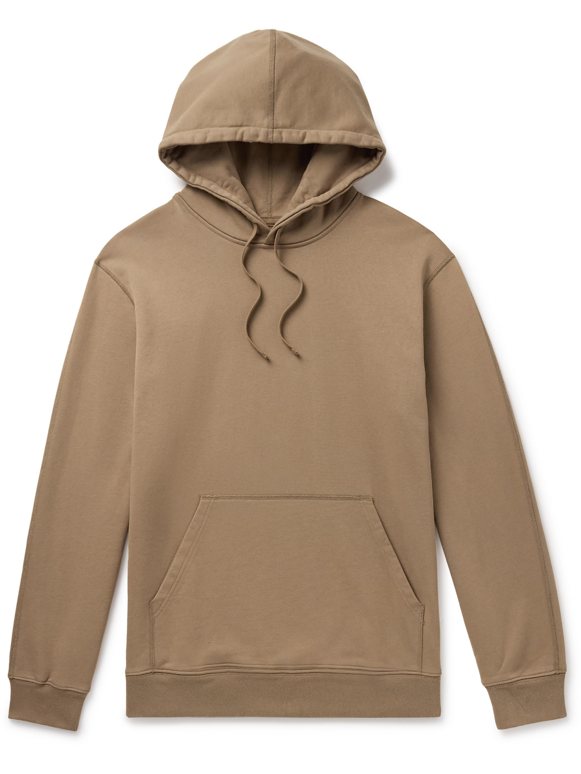 Reigning Champ Cotton-jersey Hoodie In Brown