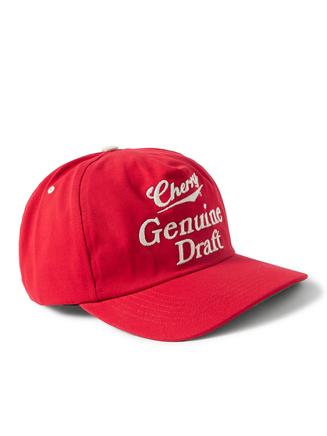 Logo-Embroidered Two-Tone Cotton-Twill Baseball Cap