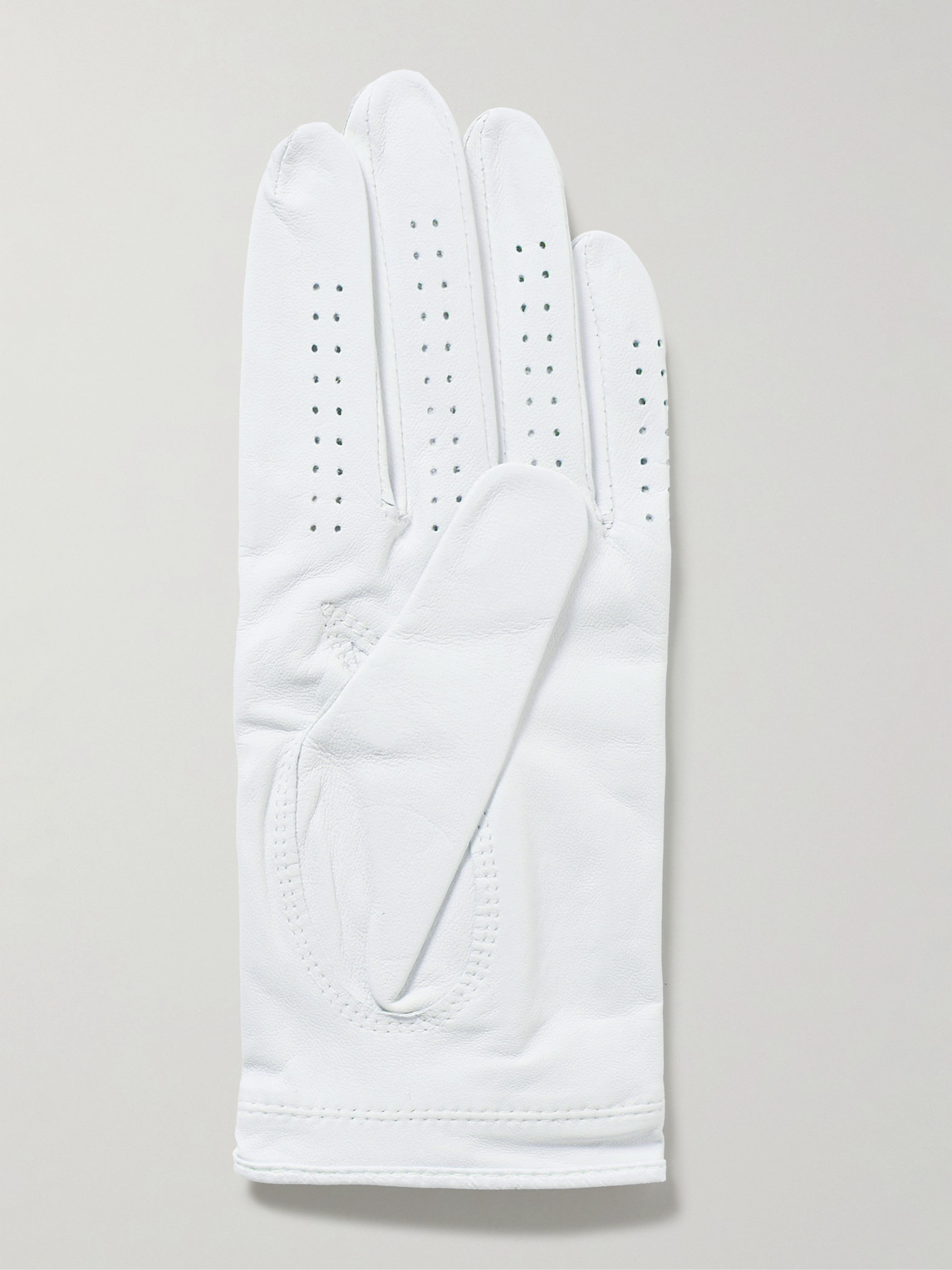 Shop G/fore Logo-appliquéd Leather Golf Glove In White