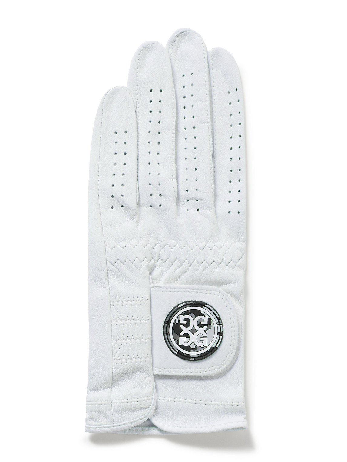 G/fore Logo-appliquéd Leather Golf Glove In White