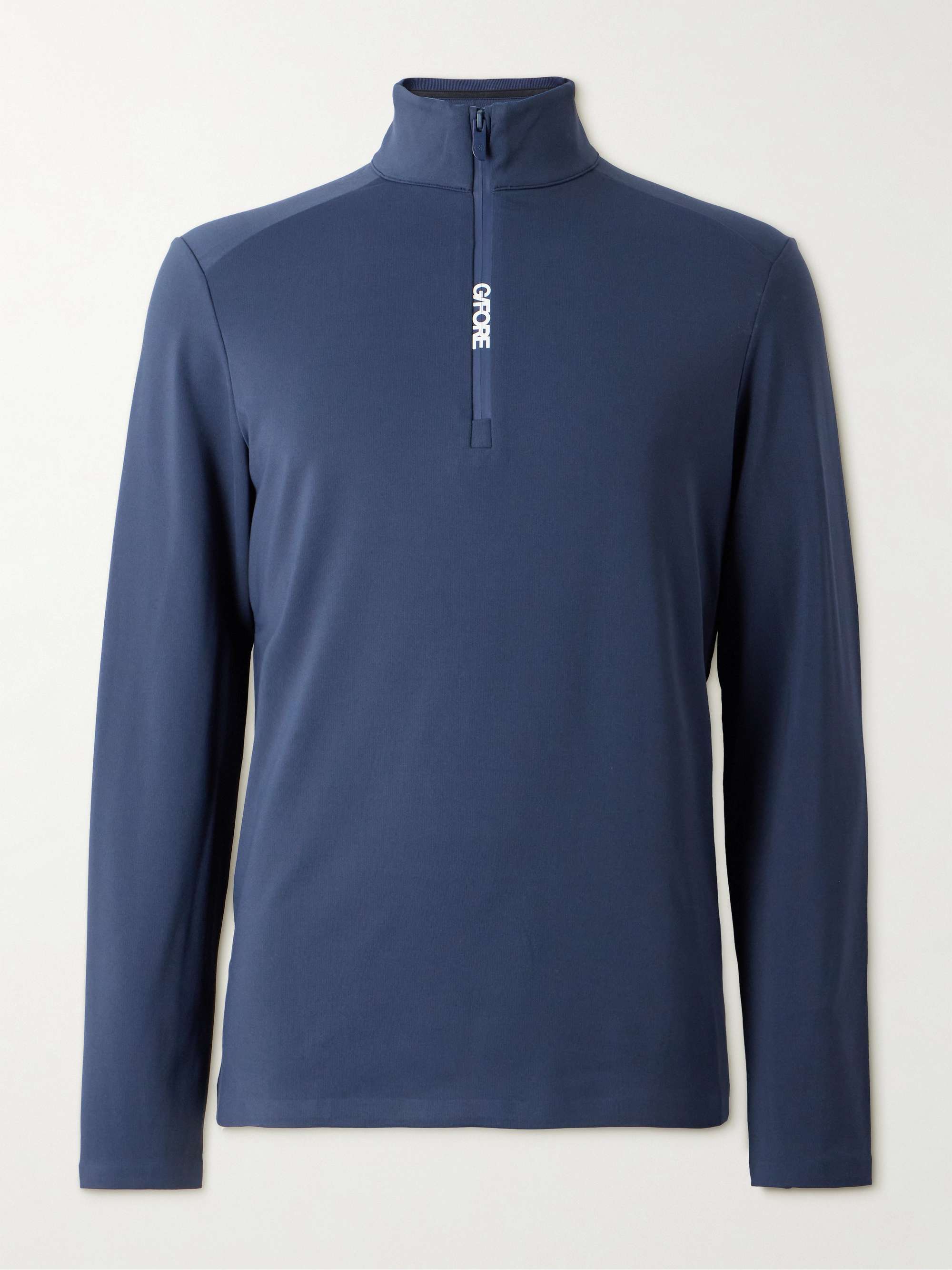 지포어 G/FORE Tech-Jersey Golf Half-Zip Sweatshirt,Navy