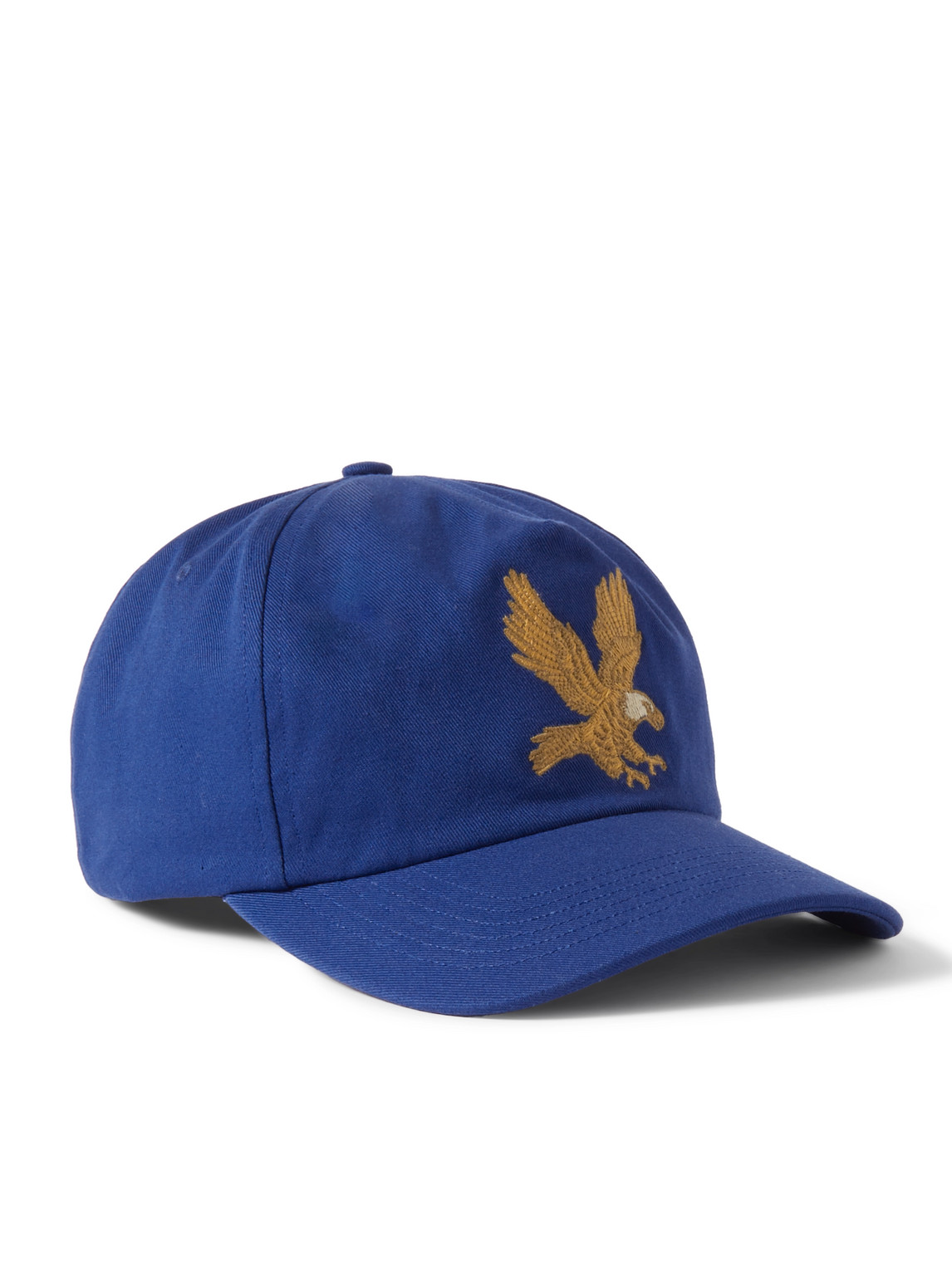 Cherry Los Angeles Golden Eagle Logo-embroidered Cotton-twill Baseball Cap In Blue