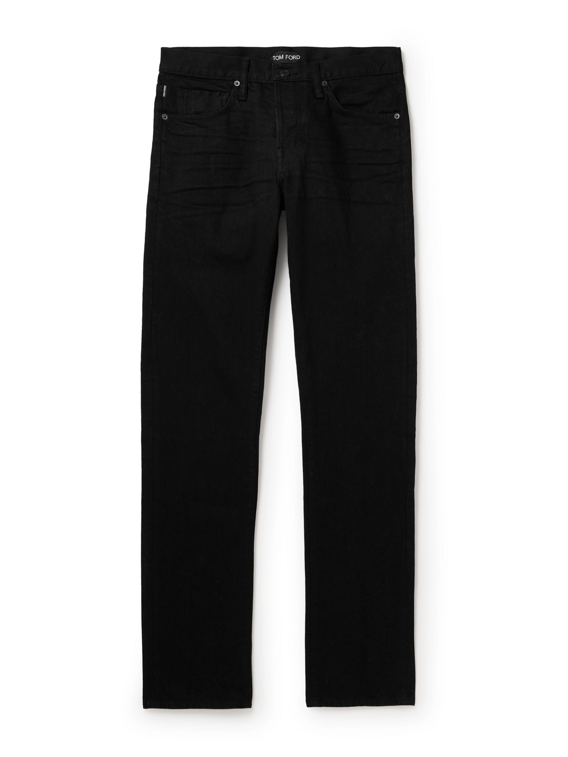 Tom Ford Slim-fit Selvedge Jeans In Black
