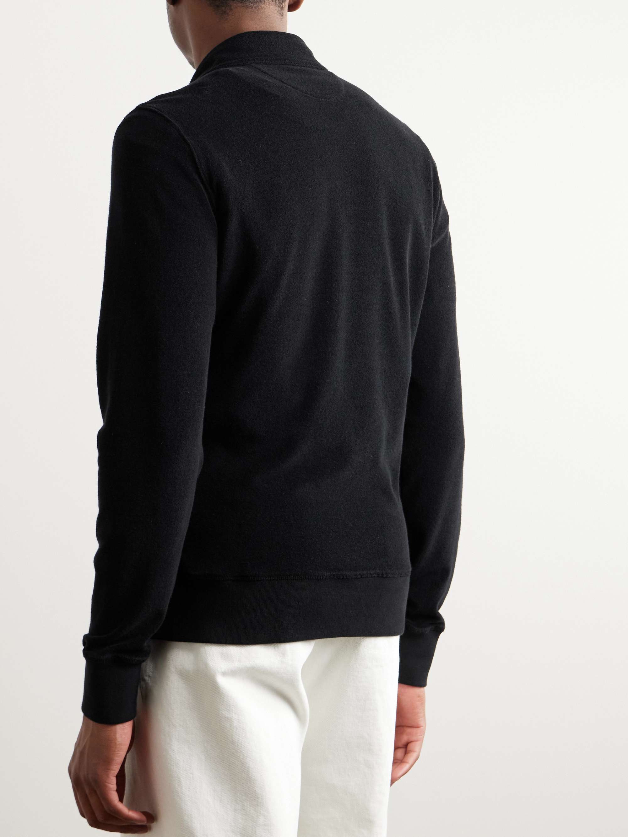 TOM FORD Slim-Fit Cotton-Blend Terry Polo Shirt for Men | MR PORTER