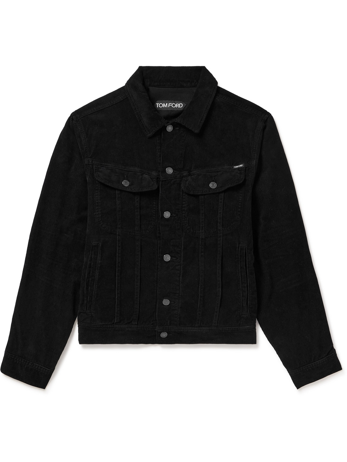 Tom Ford Cotton-blend Corduroy Jacket In Black