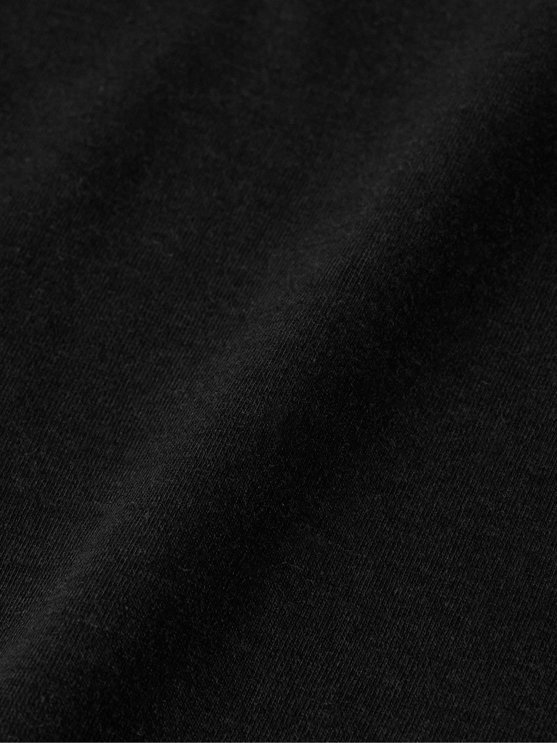 Tom Ford Black Stretch Cotton Crew Neck T-shirt In Black