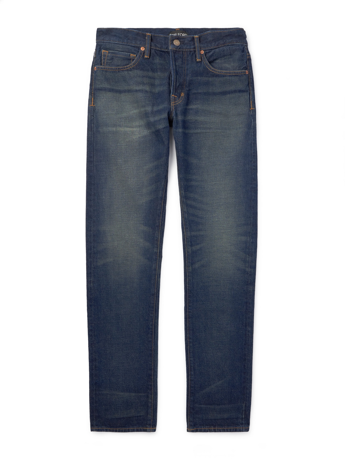 Tom Ford Slim-fit Selvedge Jeans In Blue