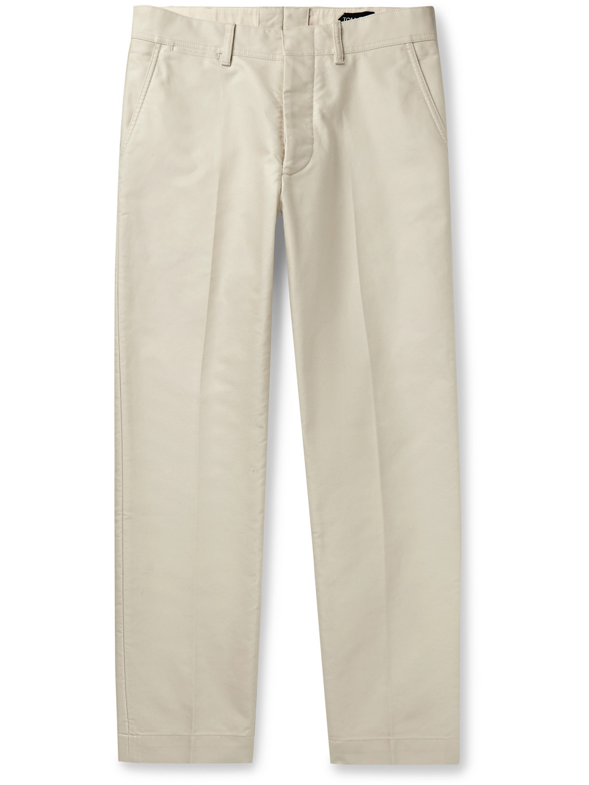 Straight-Leg Cotton Chinos