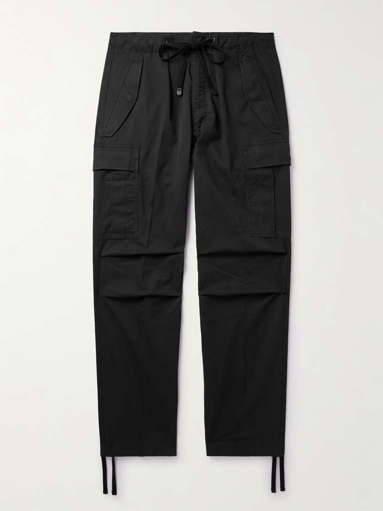 Tom Ford — New Enzyme Straight-Leg Cotton-Twill Drawstring Cargo Trousers