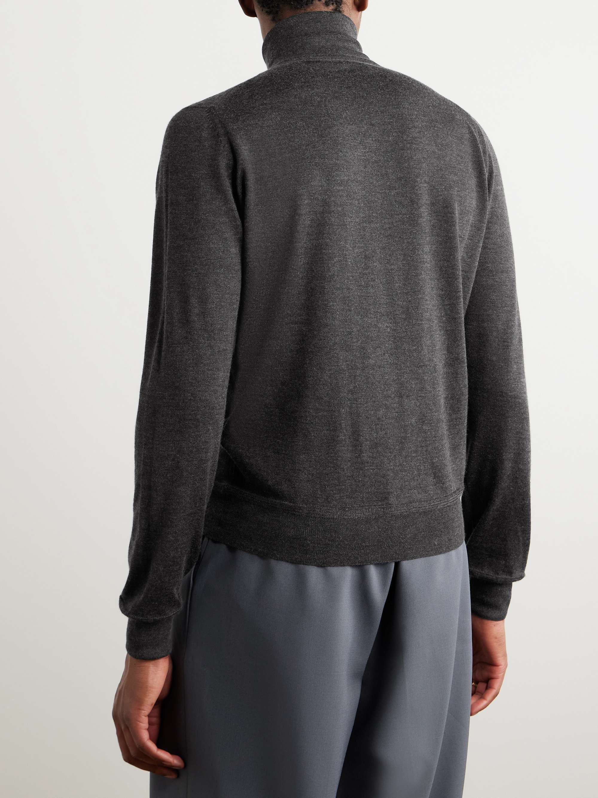 TOM FORD Cashmere and Silk-Blend Rollneck Sweater