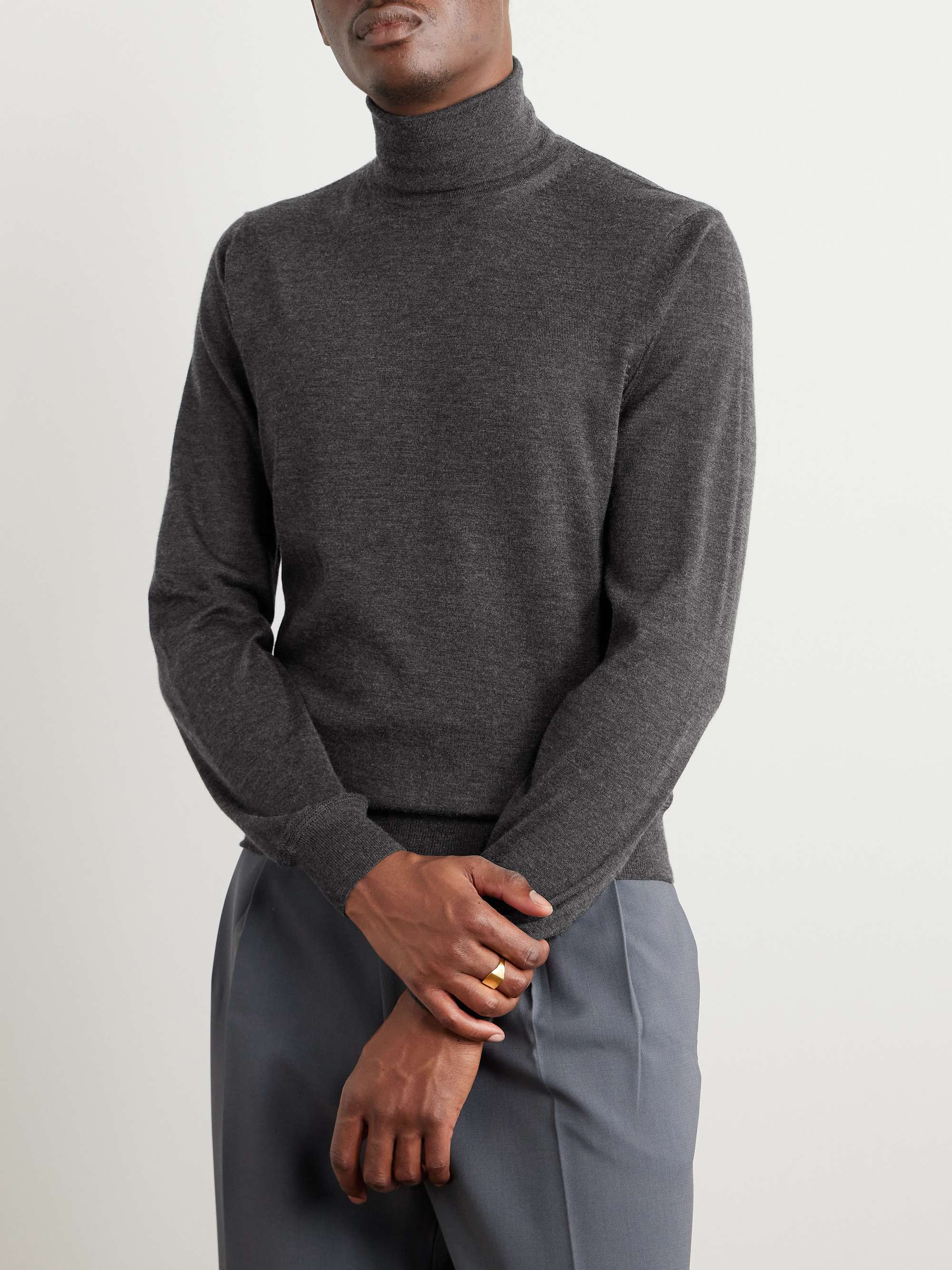 TOM FORD Cashmere and Silk-Blend Rollneck Sweater