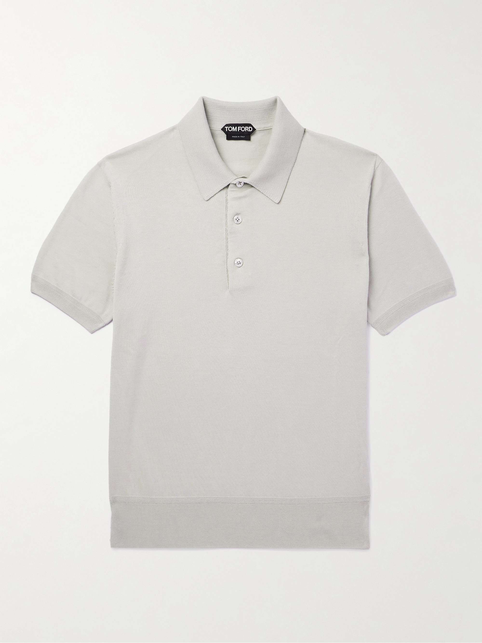 TOM FORD Slim-Fit Sea Island Cotton Polo Shirt for Men | MR PORTER