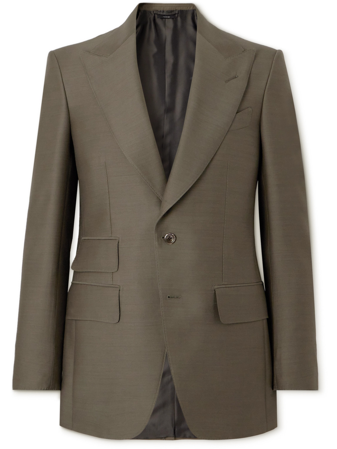 Wool and Silk-Blend Suit Jacket