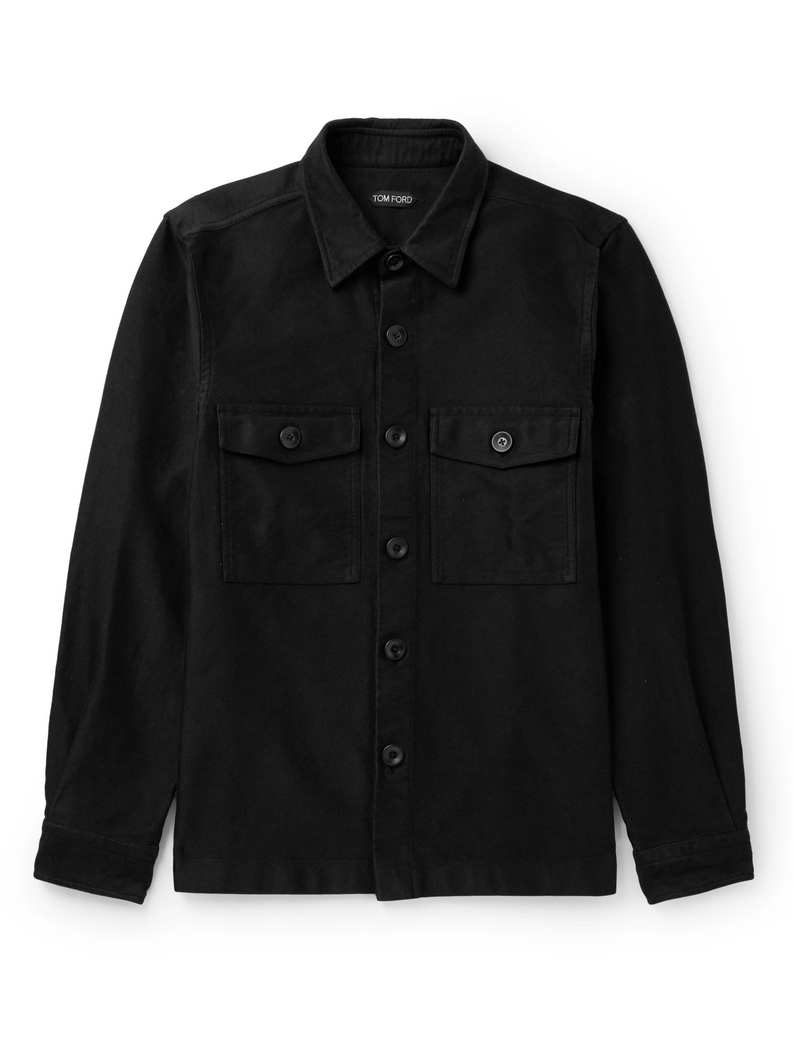 Tom Ford Cotton Overshirt In Black