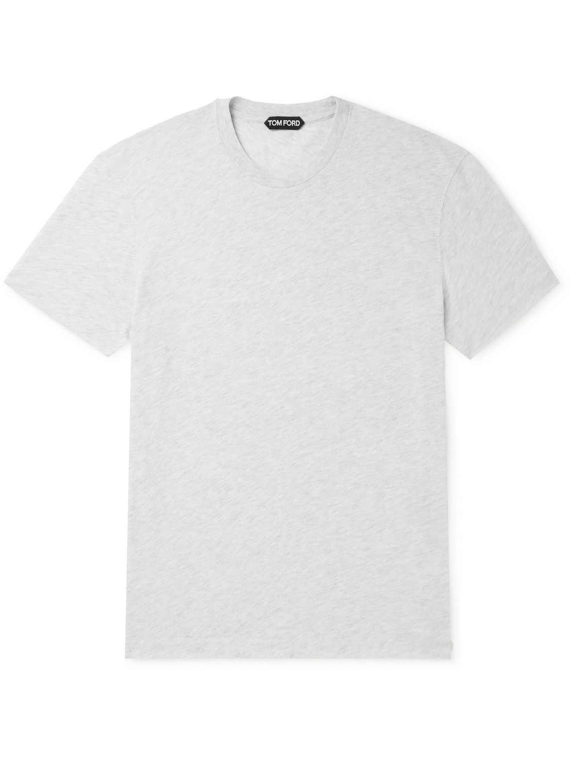 Tom Ford Cotton-blend Jersey T-shirt In Gray