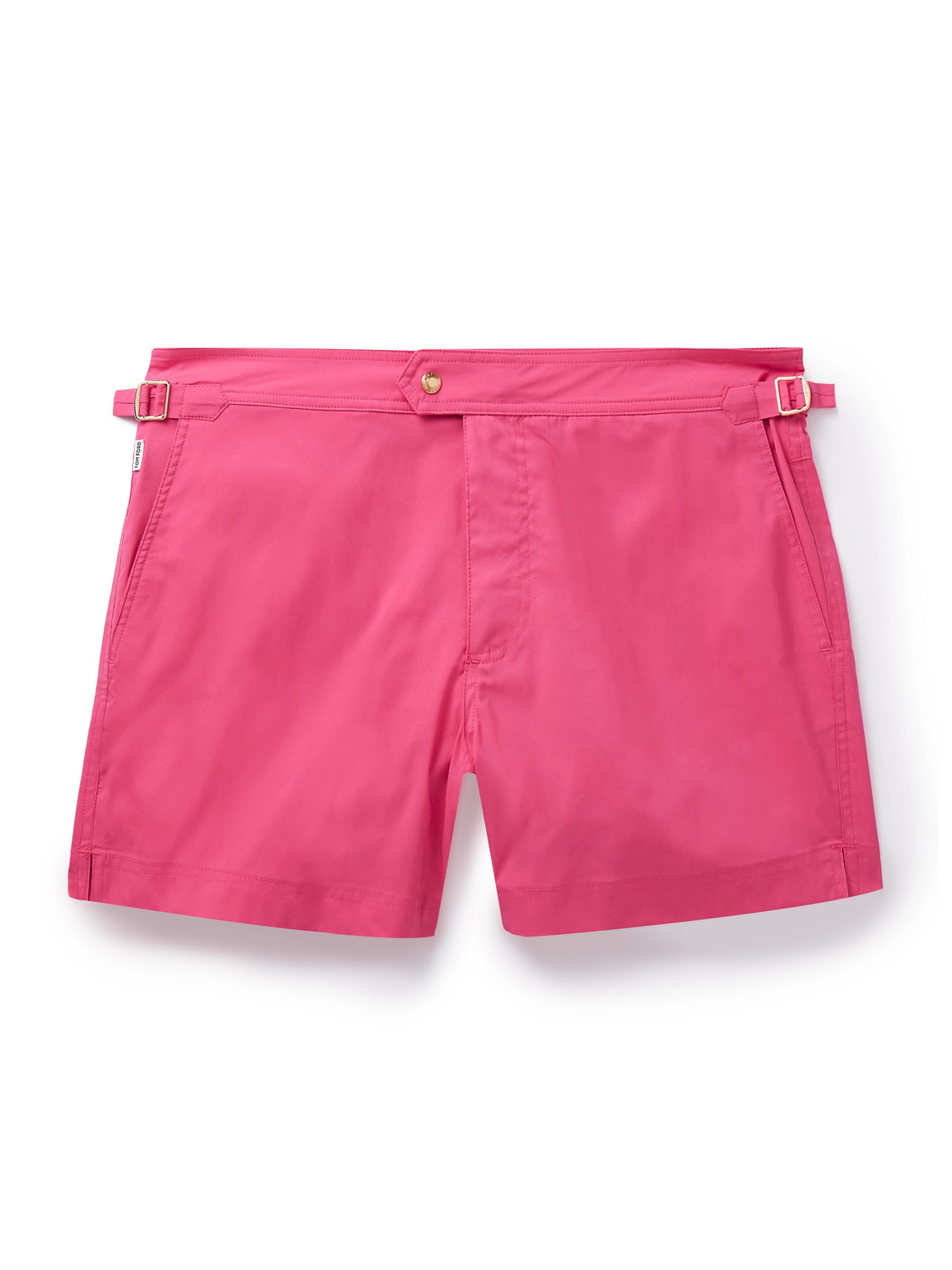 Tom Ford Slim-fit Short-length Swim Shorts In Pink
