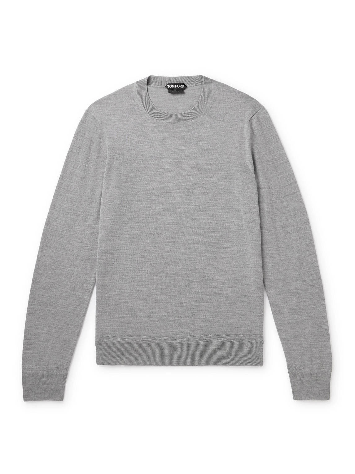 Shop Tom Ford Wool Sweater In Gray