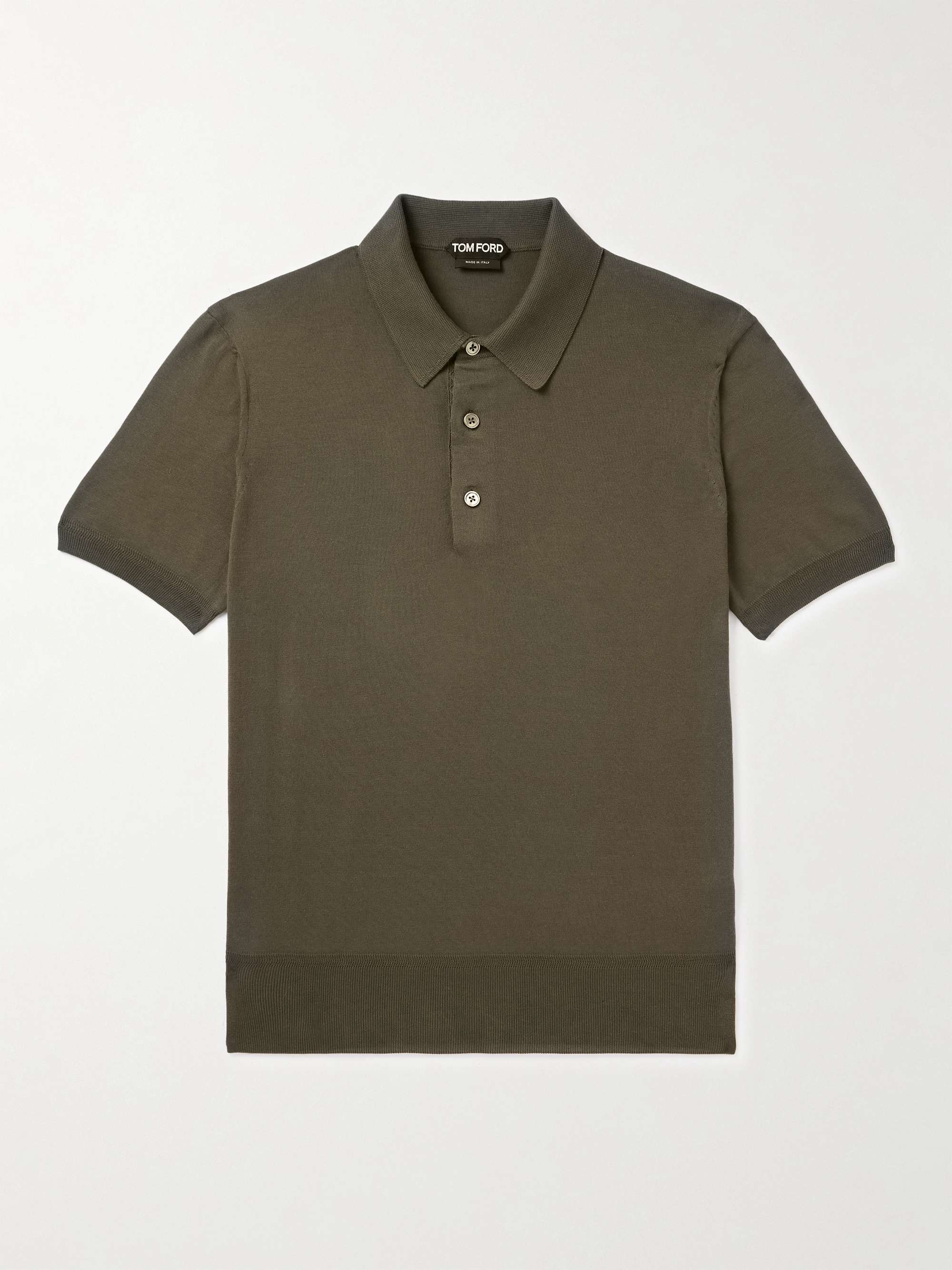TOM FORD Slim-Fit Cotton Polo Shirt for Men | MR PORTER