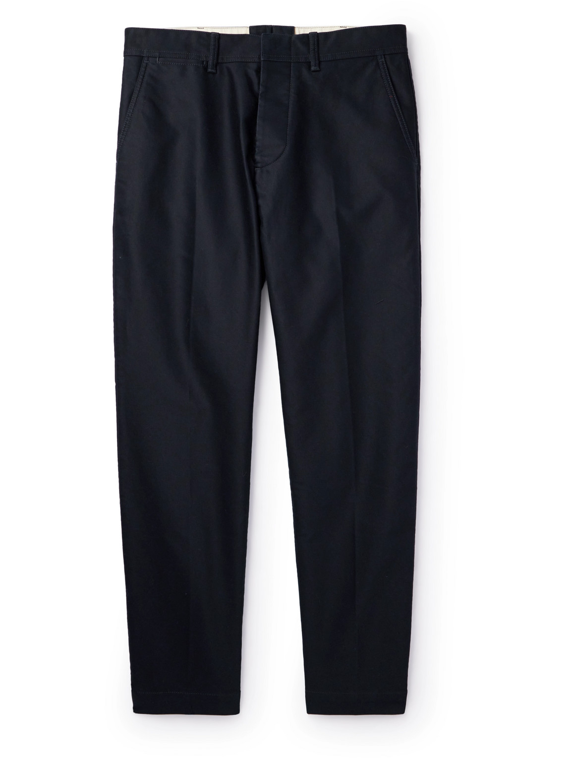 Tom Ford Straight-leg Cotton Chinos In Blue