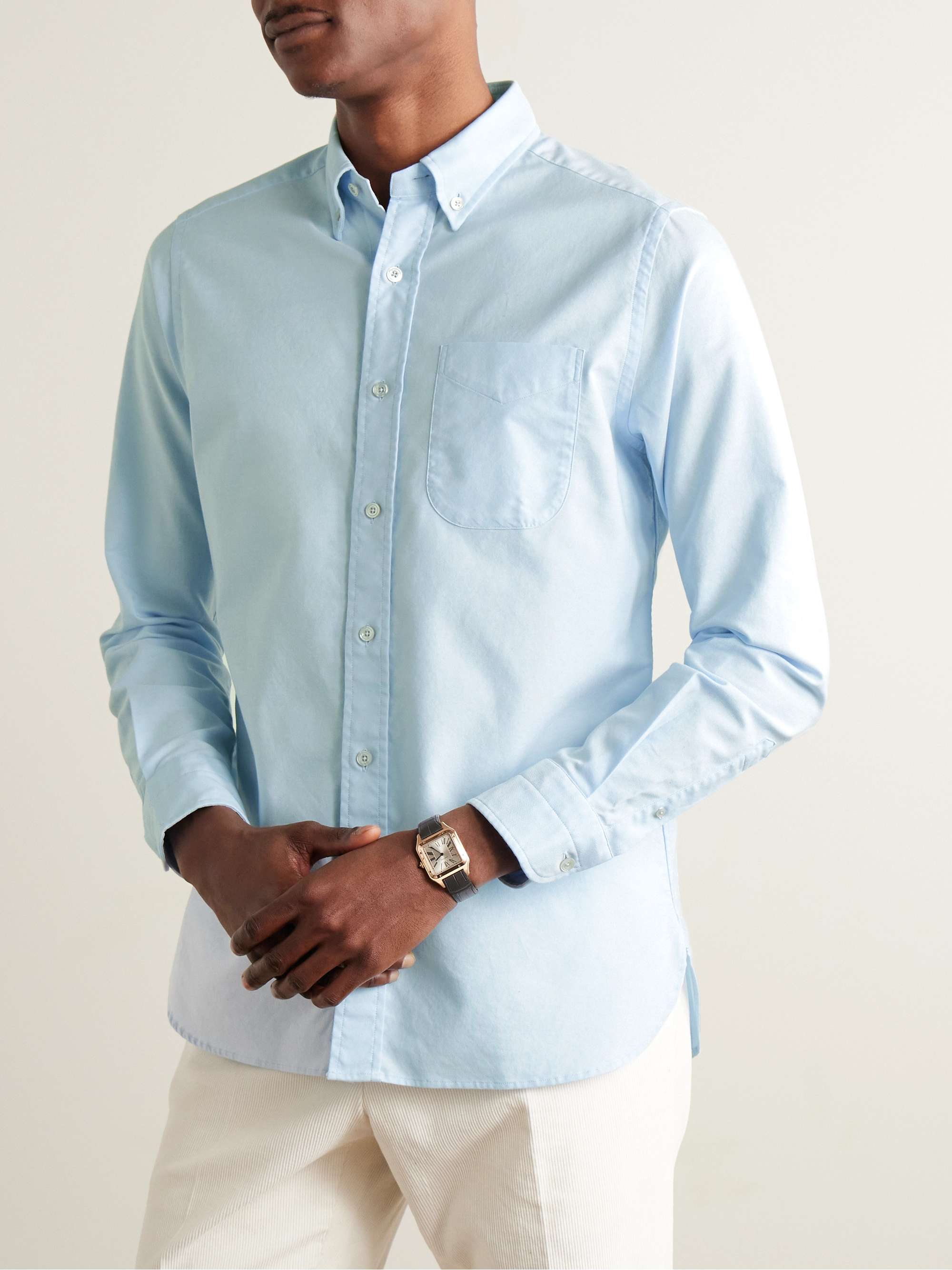 TOM FORD Button-Down Collar Cotton Oxford Shirt for Men | MR PORTER