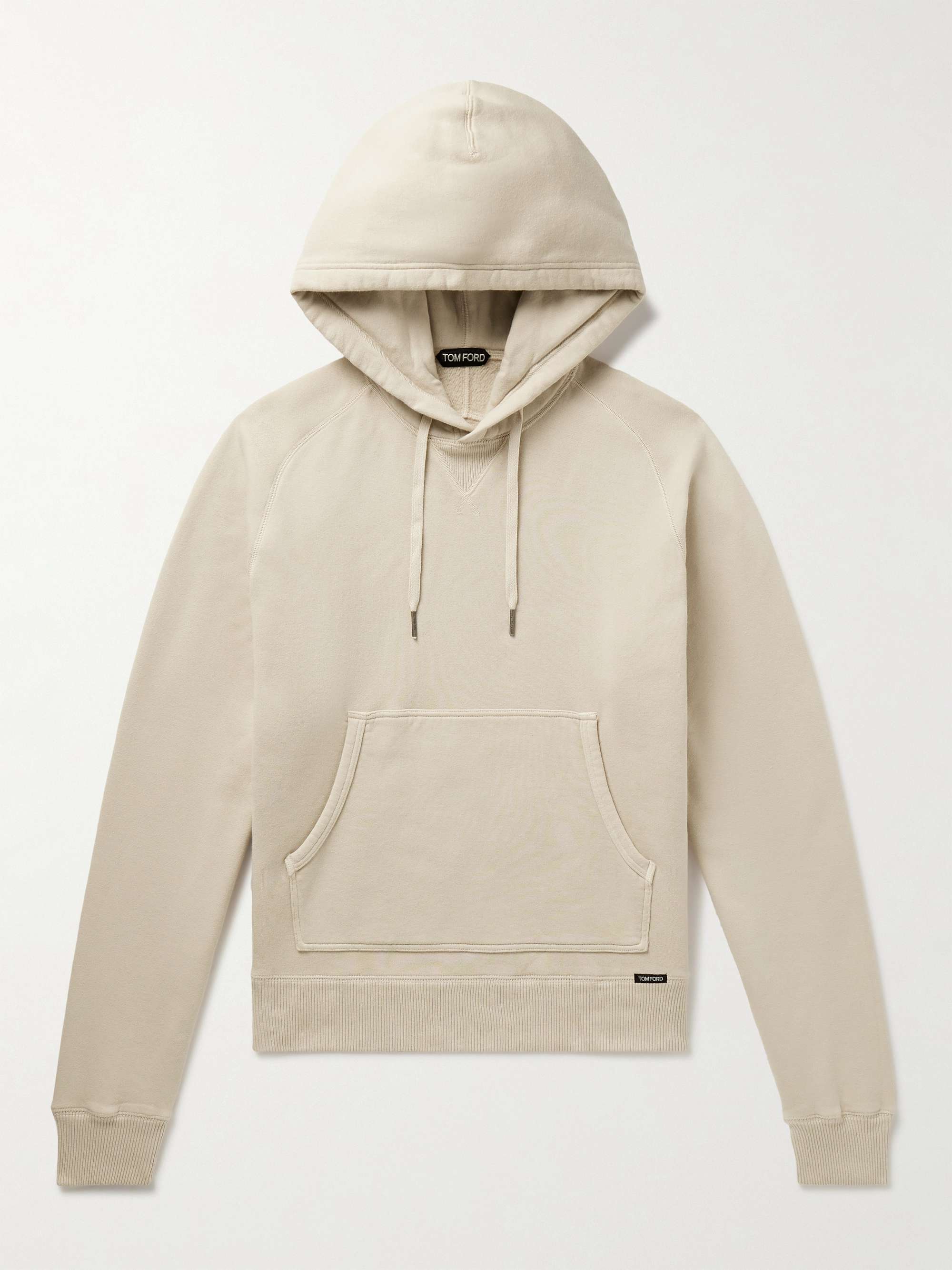 TOM FORD Garment-Dyed Cotton-Jersey Hoodie for Men | MR PORTER