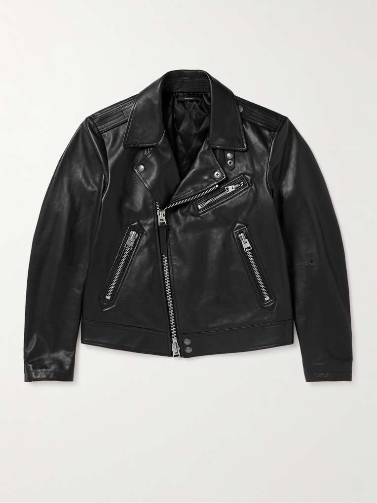 Tom Ford — Full-Grain Leather Biker Jacket