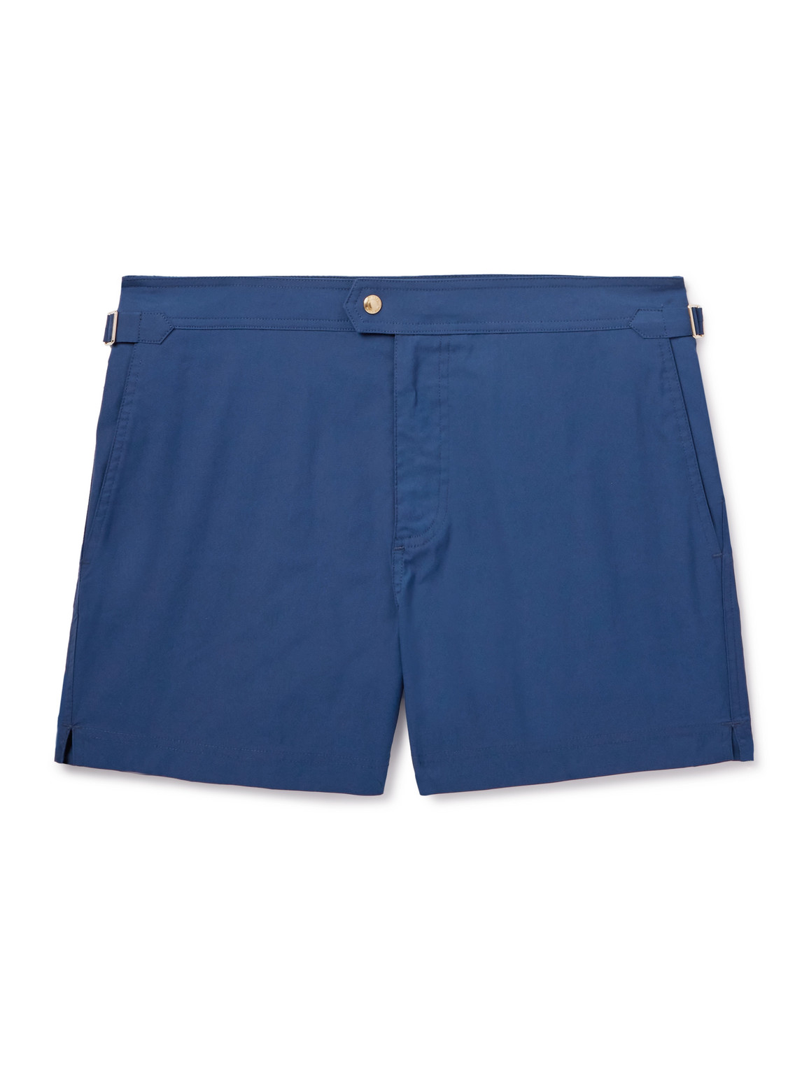 Tom Ford Slim-fit Short-length Swim Shorts In Blue