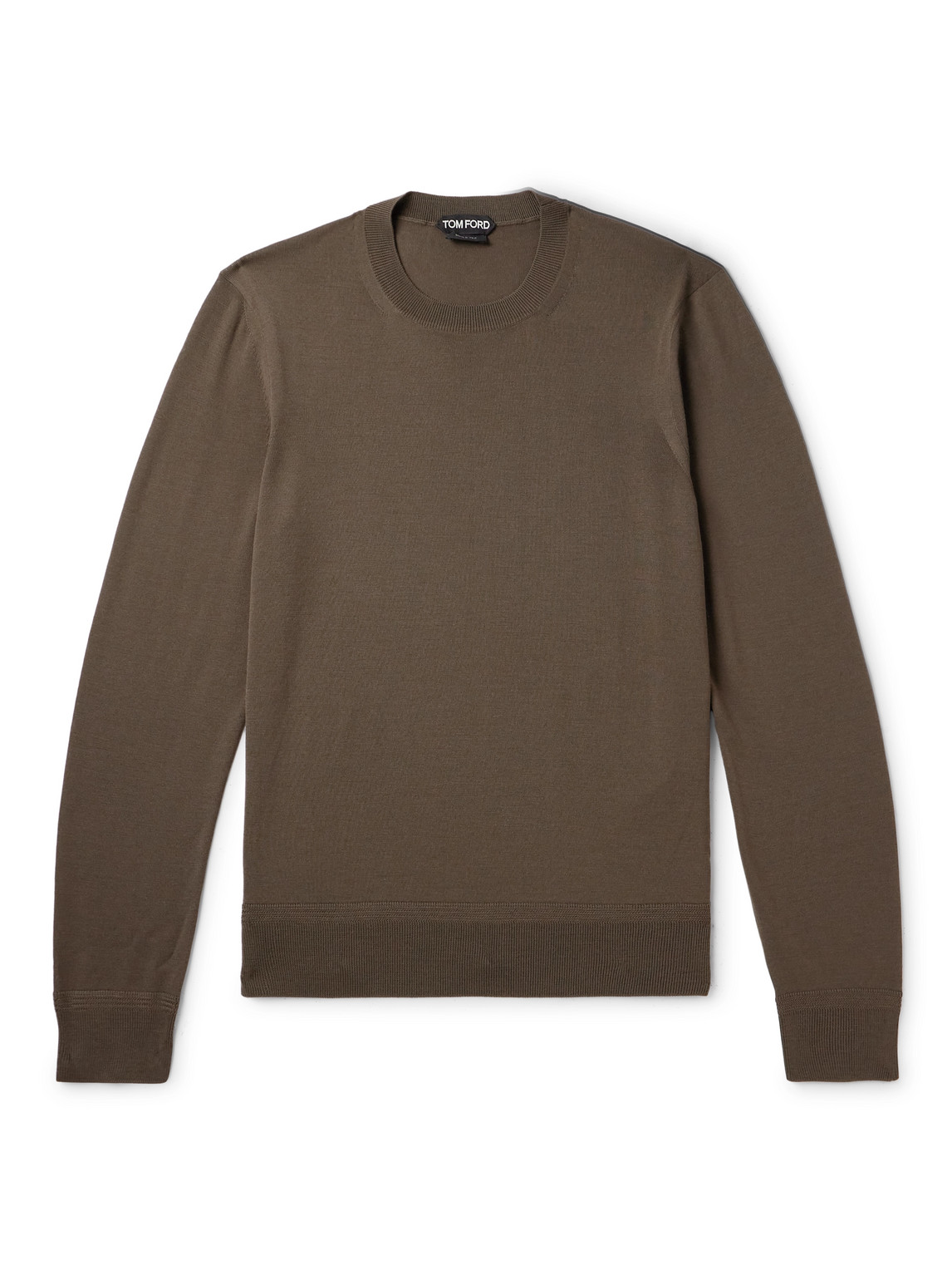 Tom Ford Wool Sweater In Brown