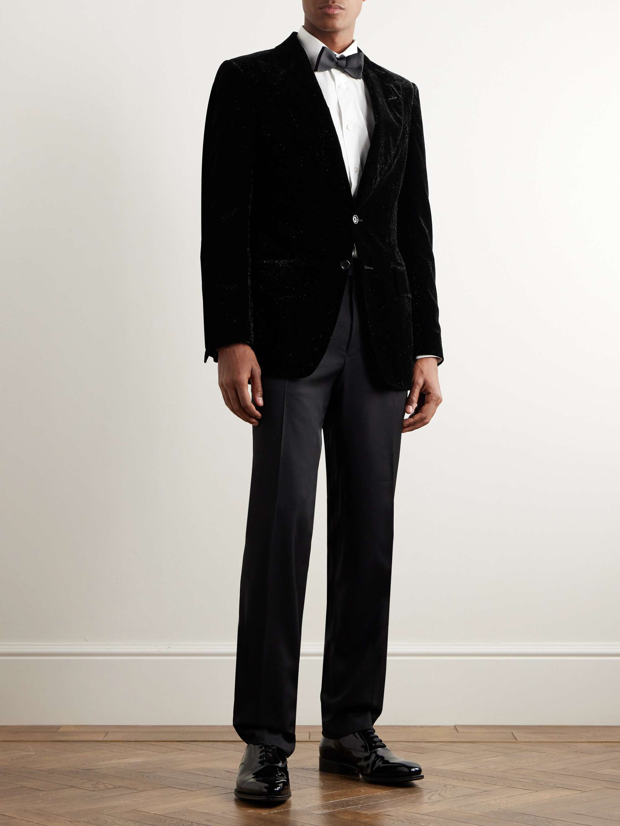Atticus Metallic Velvet Tuxedo Jacket