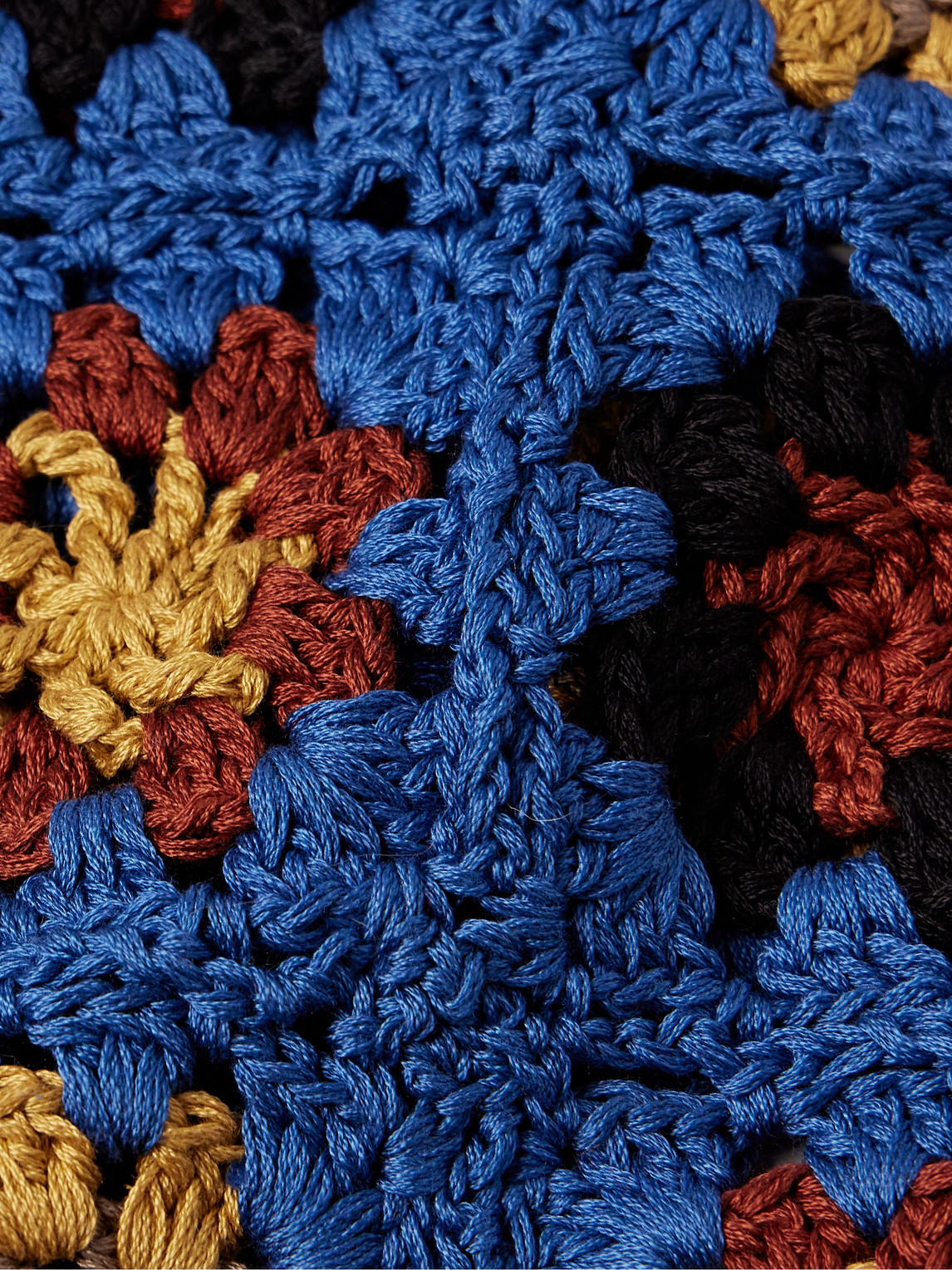 Shop Corridor Crocheted Pima Cotton Cardigan In Blue