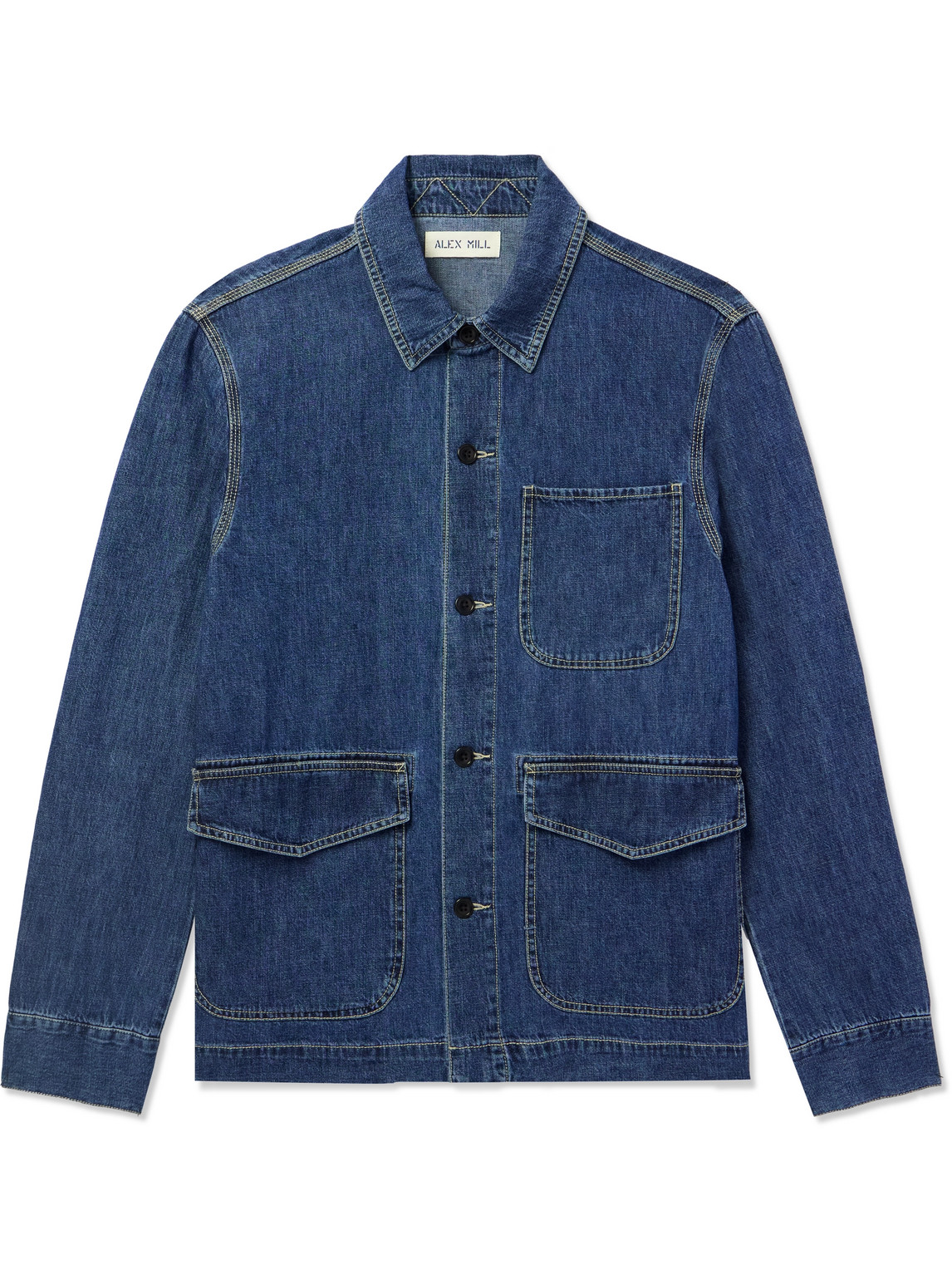 Shop Alex Mill Denim Shirt Jacket In Blue