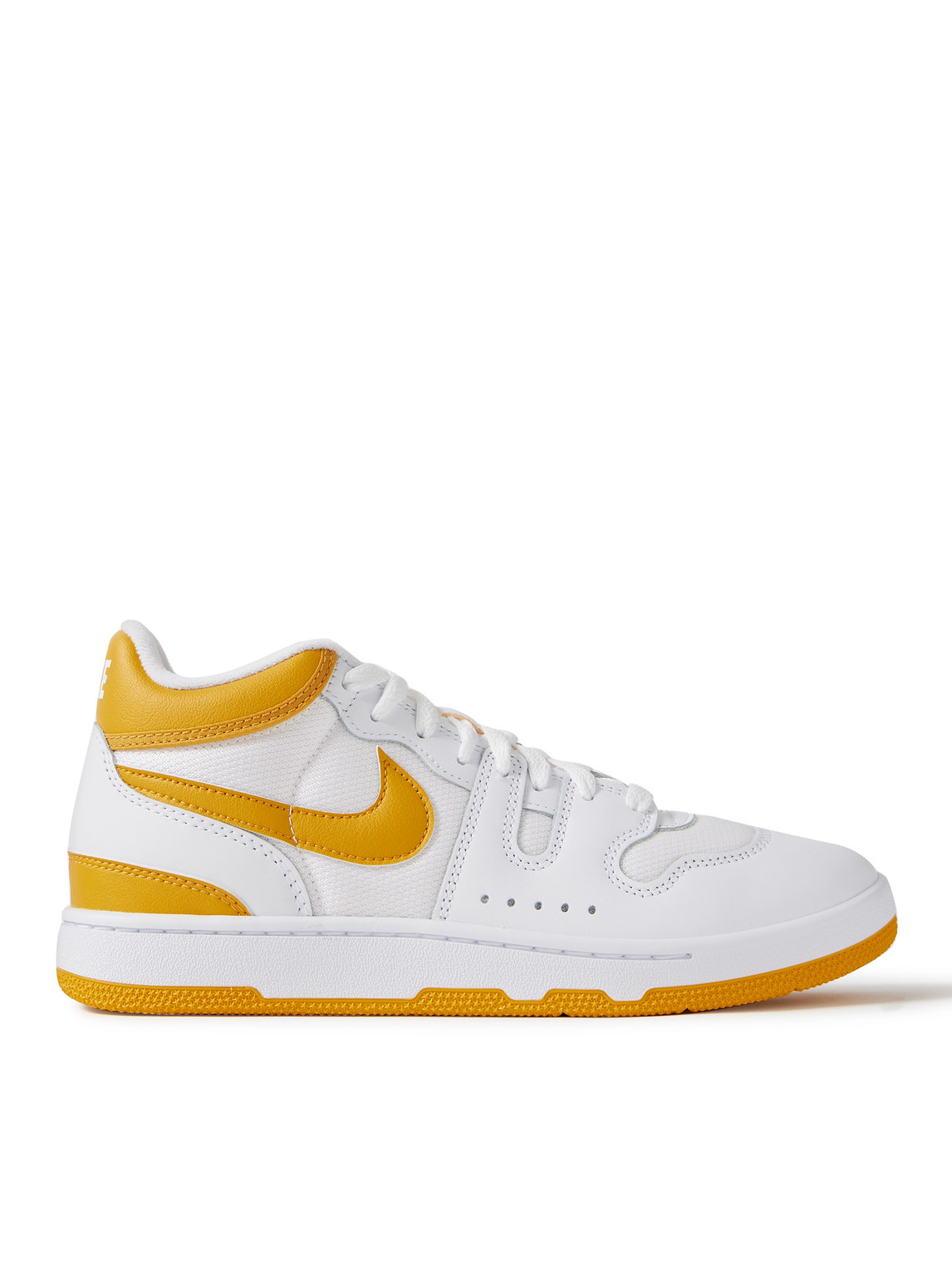 Shop Nike Mac Attack Qs Sp Leather And Mesh Sneakers In White