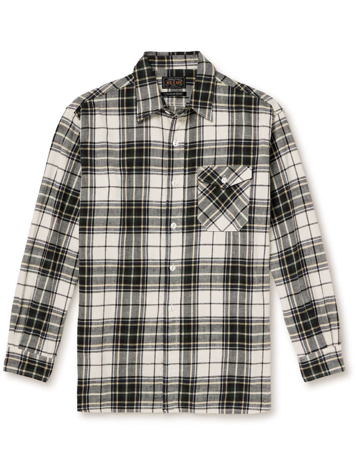 Beams Checked Cotton-flannel Shirt In Multi