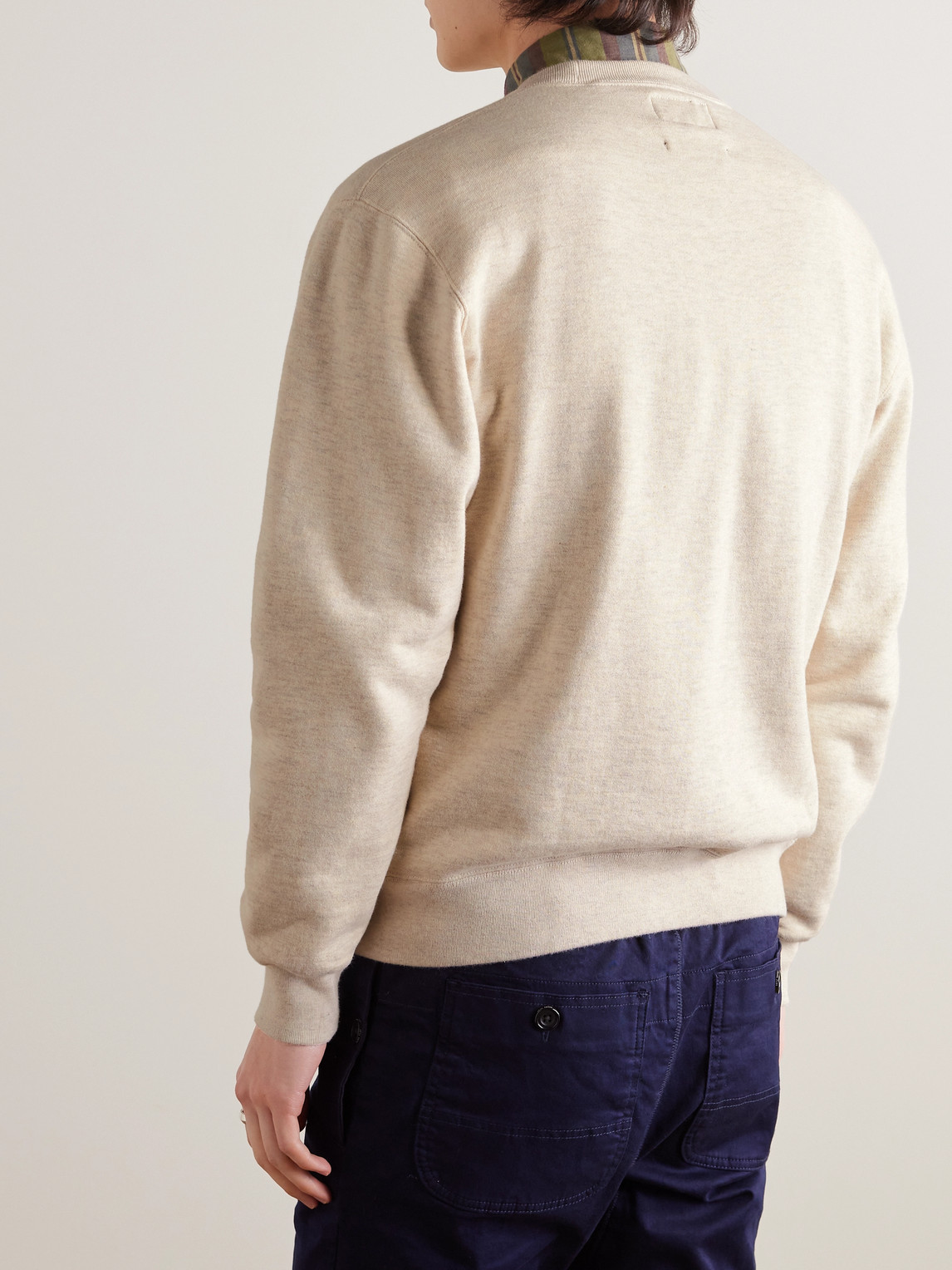  Beams Plus - Cotton-jersey Sweatshirt - Men - Neutrals - S 