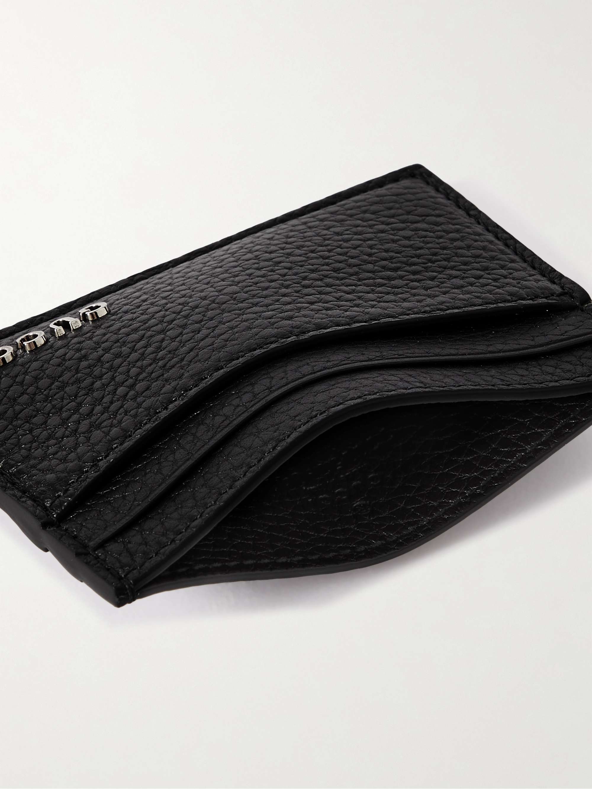 GUCCI Logo-Embellished Full-Grain Leather Cardholder for Men | MR PORTER