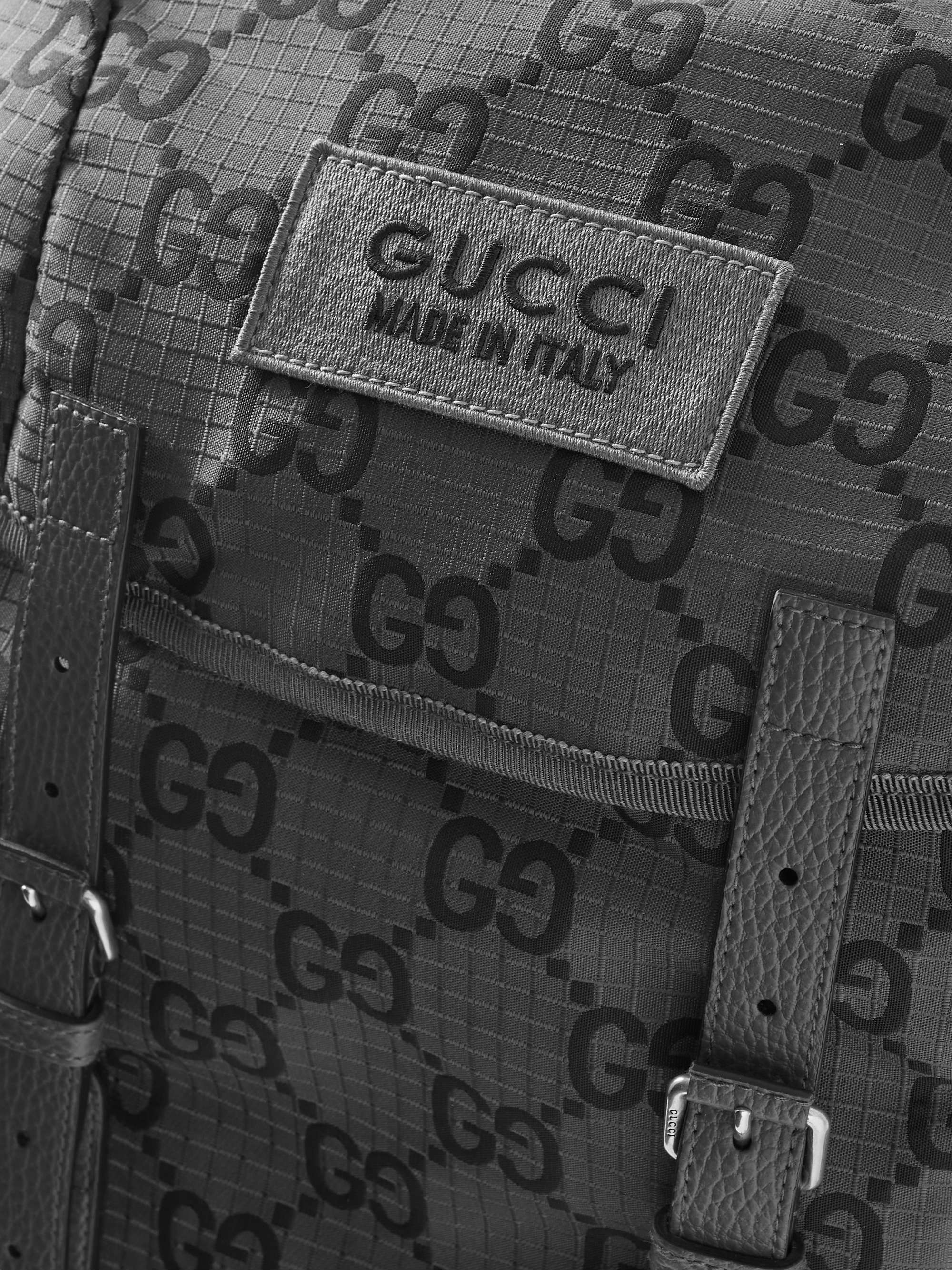 GUCCI LeatherTrimmed Monogrammed Ripstop Backpack for Men MR PORTER