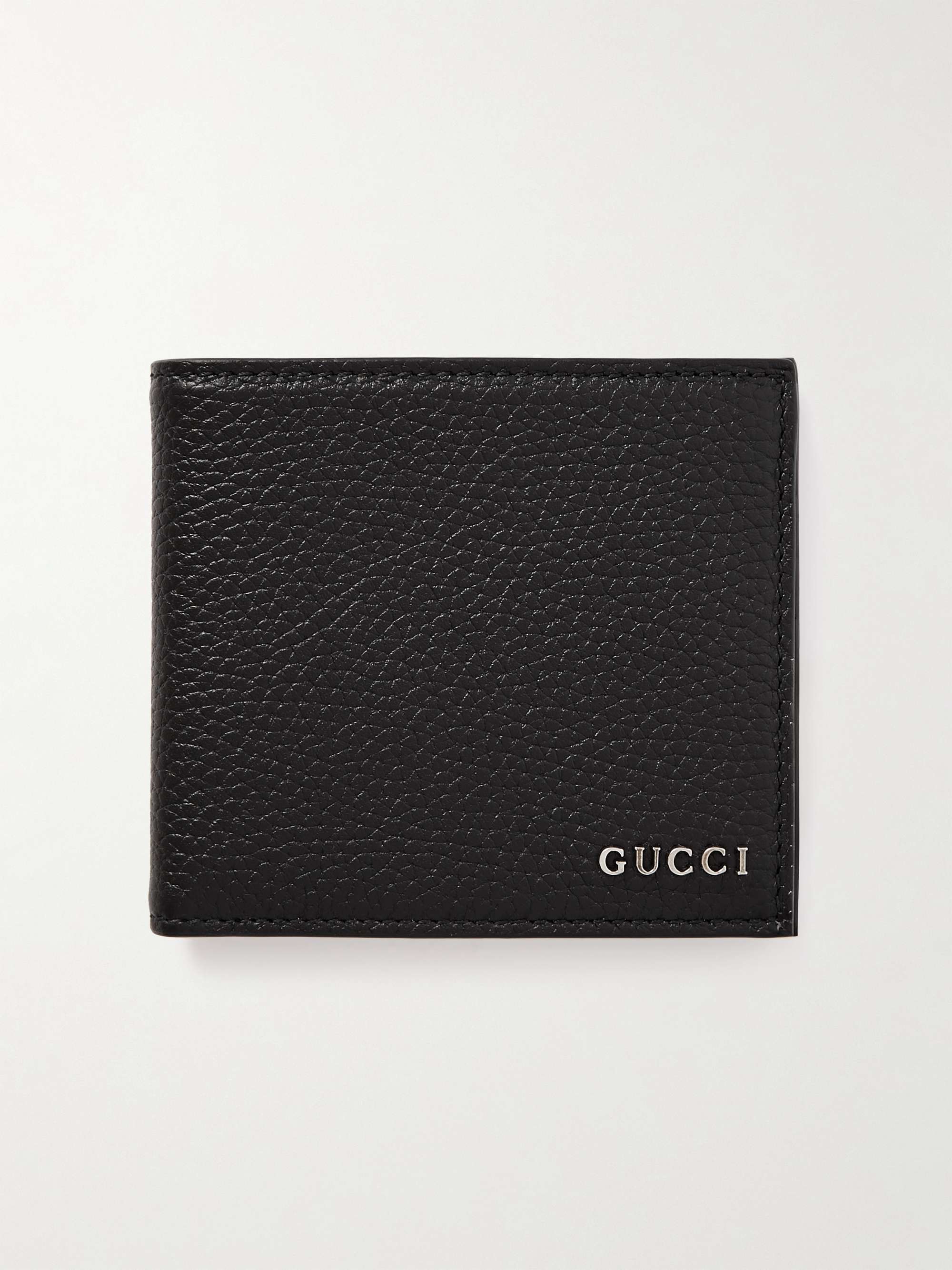 GUCCI Logo-Embellished Full-Grain Leather Billfold Wallet for Men | MR ...