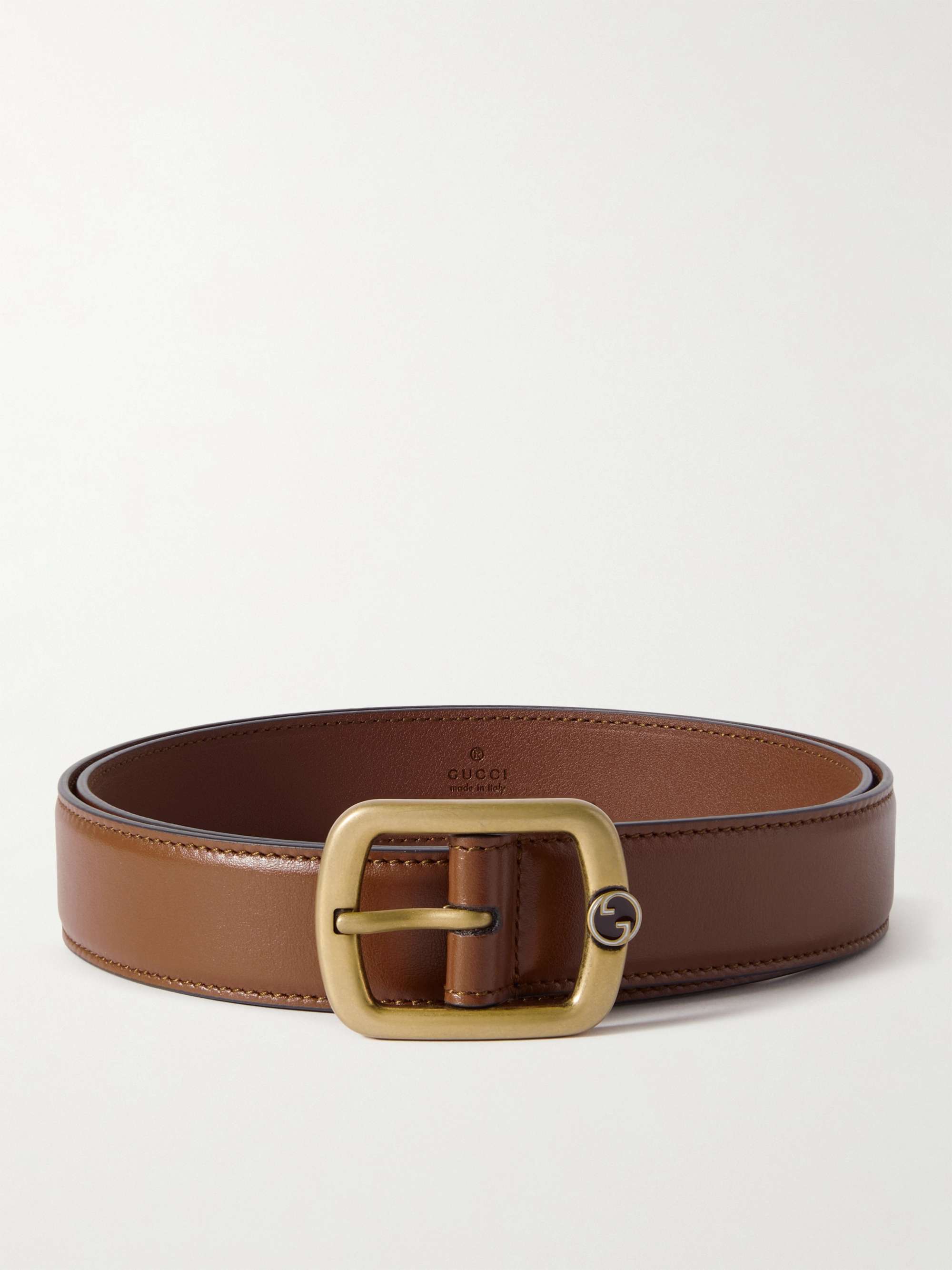 GUCCI 3cm Leather Belt for Men | MR PORTER
