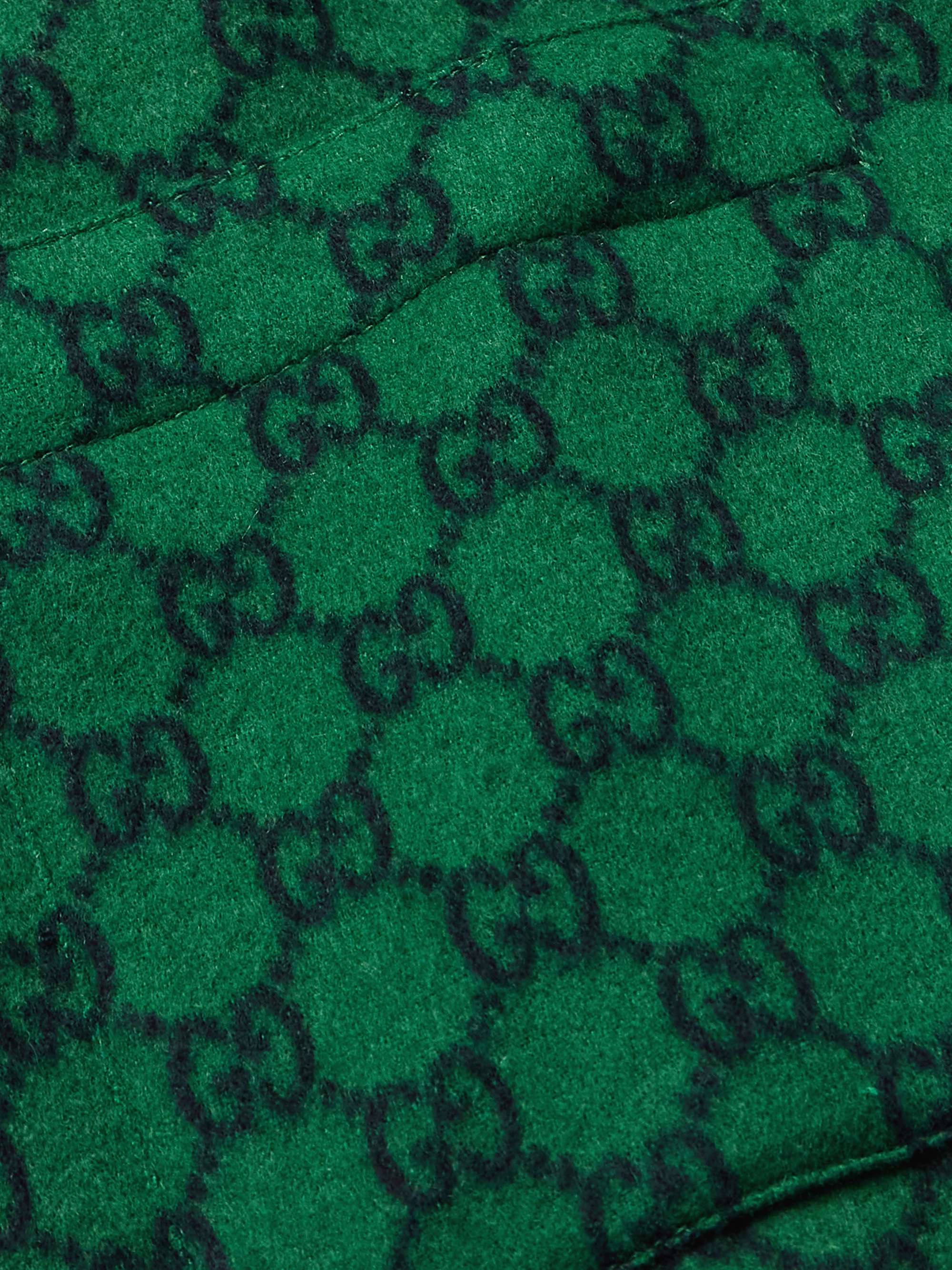 GUCCI Monogrammed Padded WoolFelt Bomber Jacket for Men MR PORTER