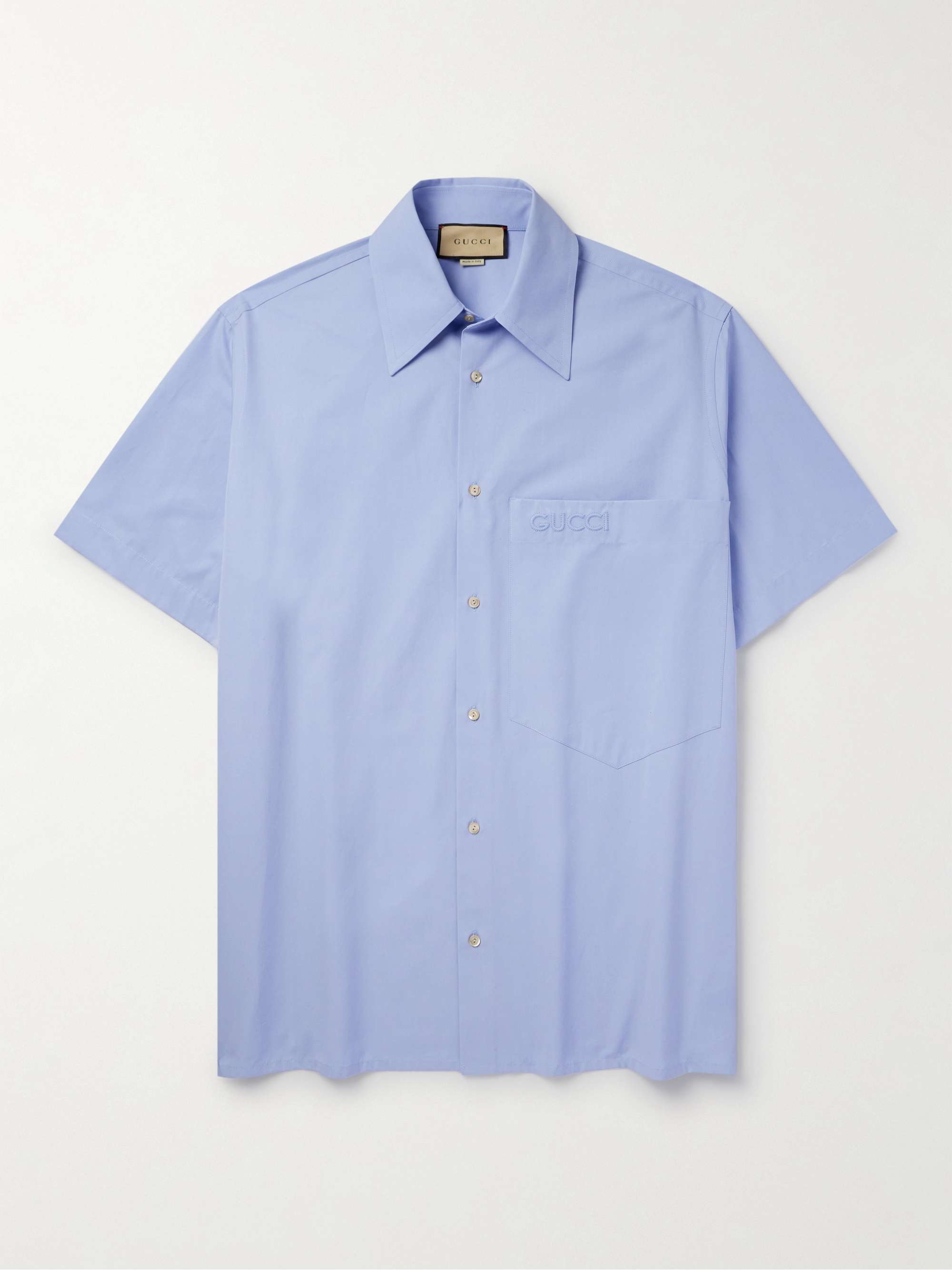 Light blue gucci sales shirt