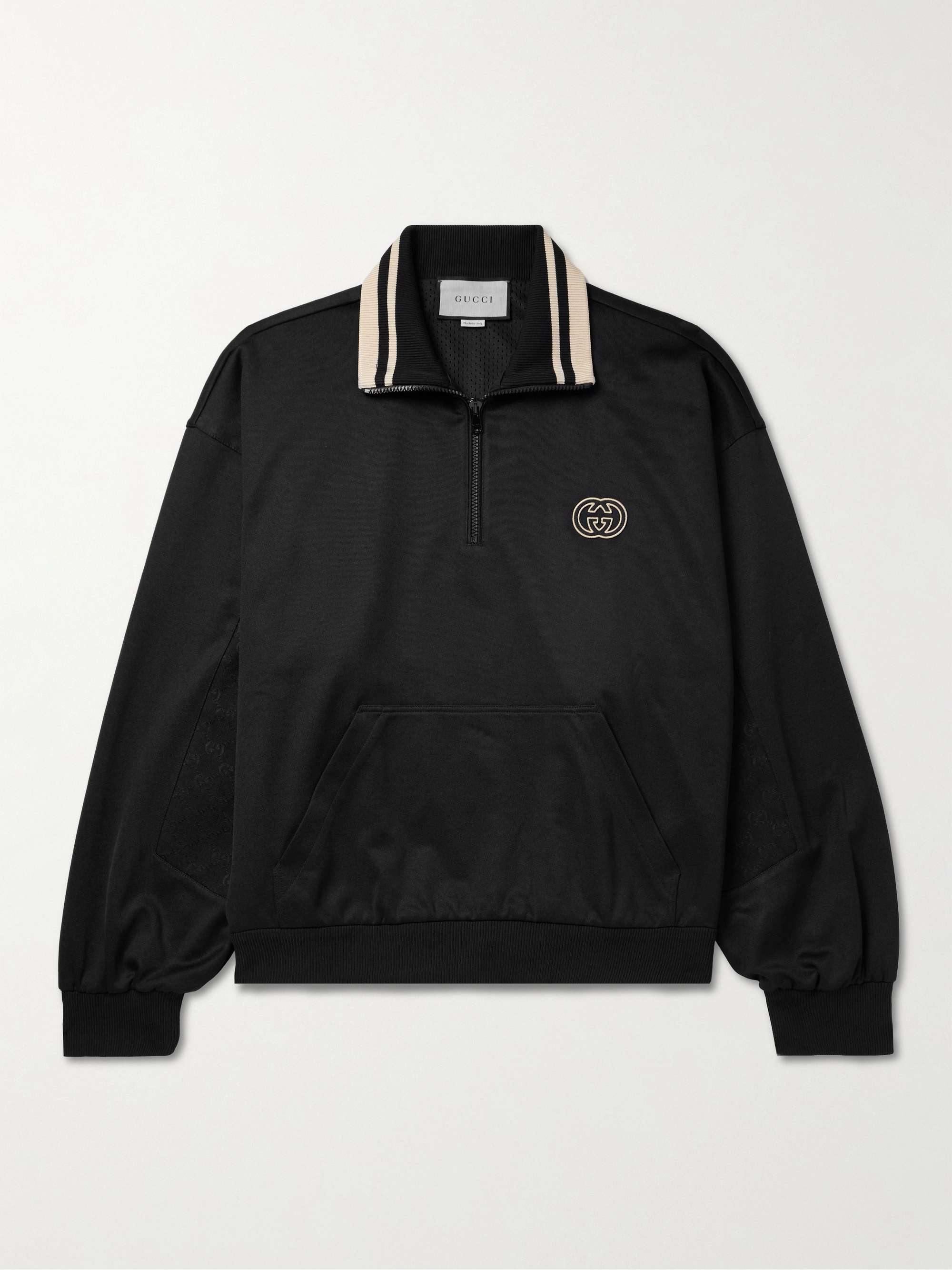 Logo-Embroidered Tech-Jersey Track Jacket