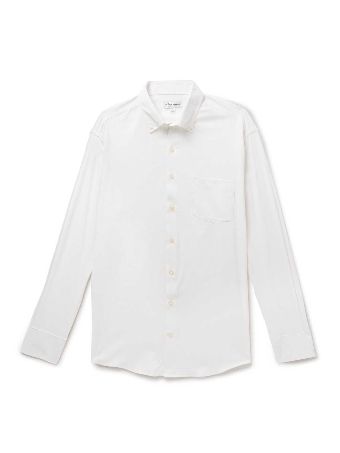 Peter Millar Collins Button-down Collar Oxford Shirt In White