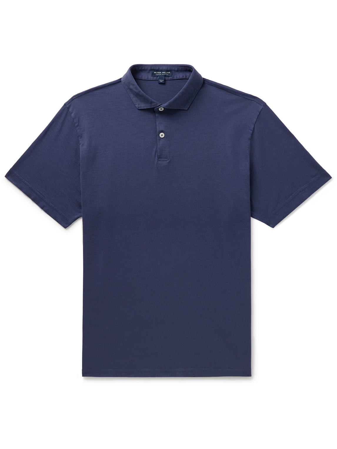 Peter Millar Journeyman Pima Cotton-jersey Polo Shirt In Blue
