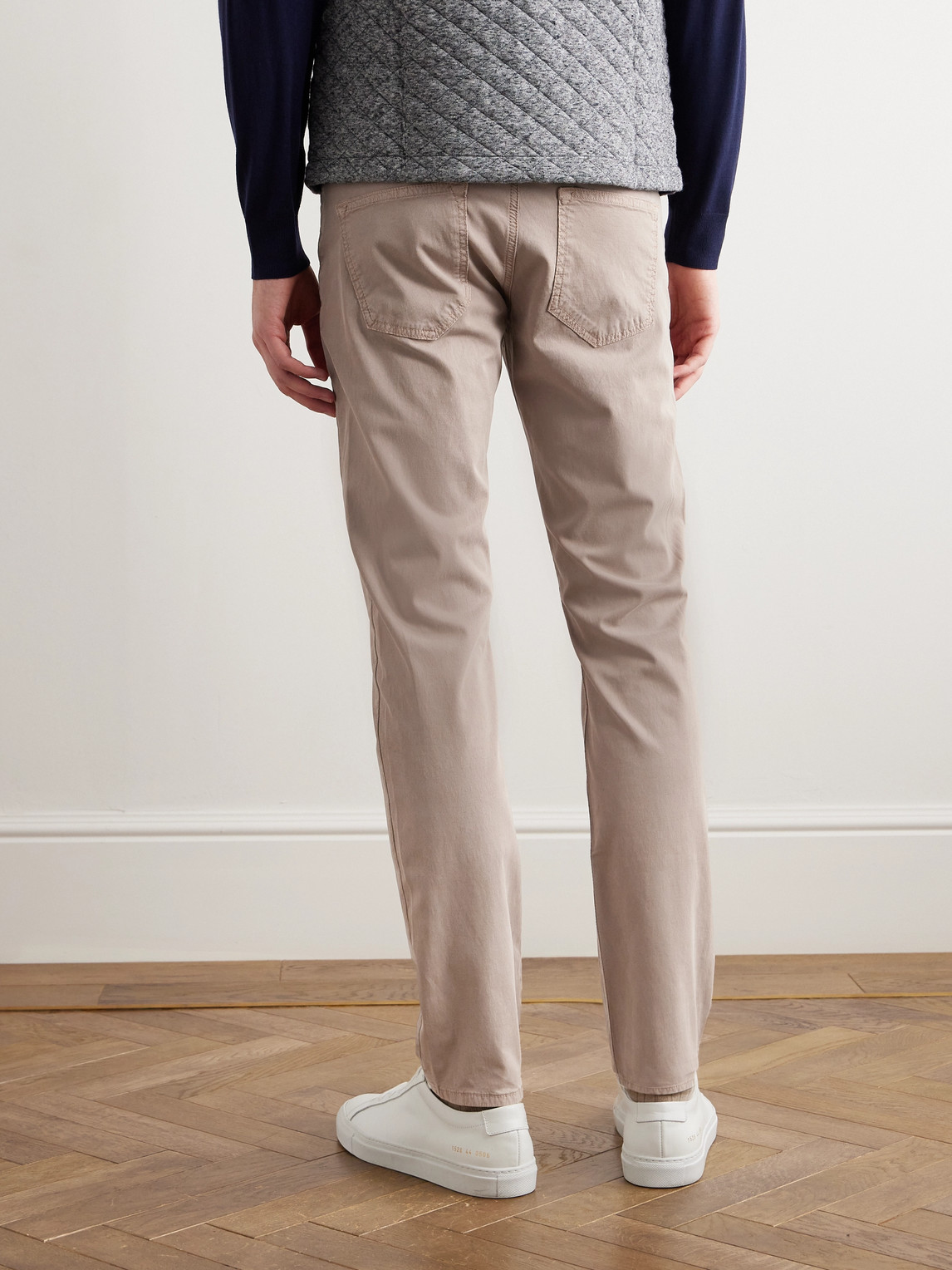 Peter Millar - Wayfare Slim-fit Stretch-tencel™ And Cotton-blend Twill Trousers - Men - Neutrals - Uk/us 30 