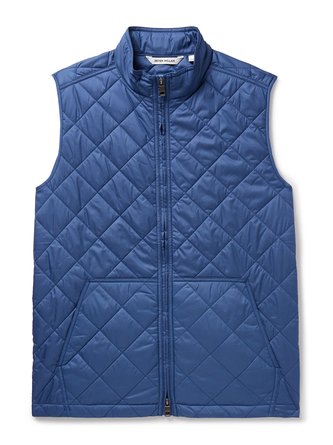 Shop Peter Millar Bedford Padded Quilted Shell Gilet In Blue