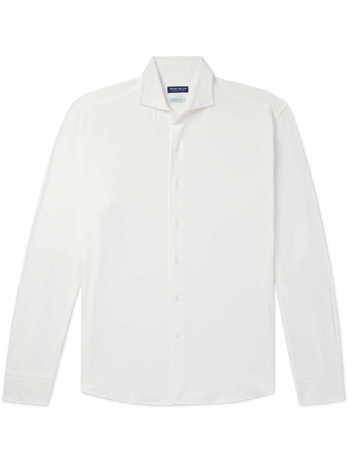Peter Millar Magnus Excursionist Flex Stretch Cotton-blend Shirt In White