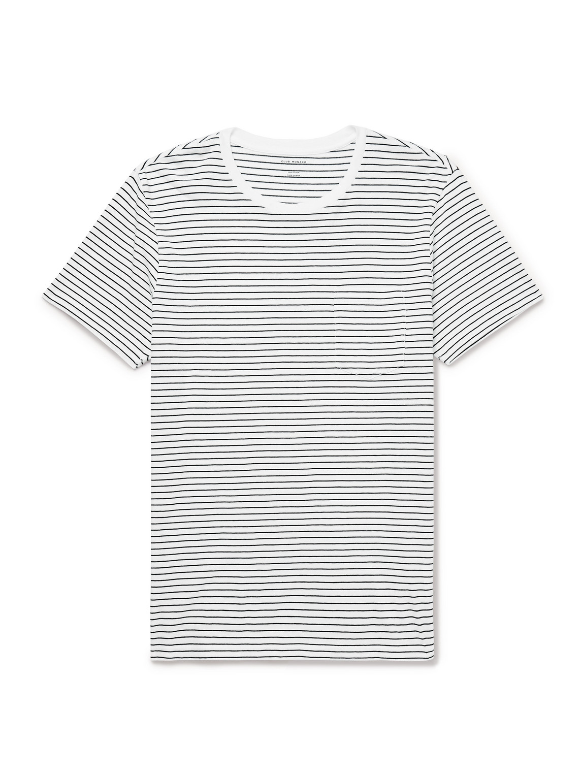 Club Monaco Williams Striped Cotton-jersey T-shirt In Multi